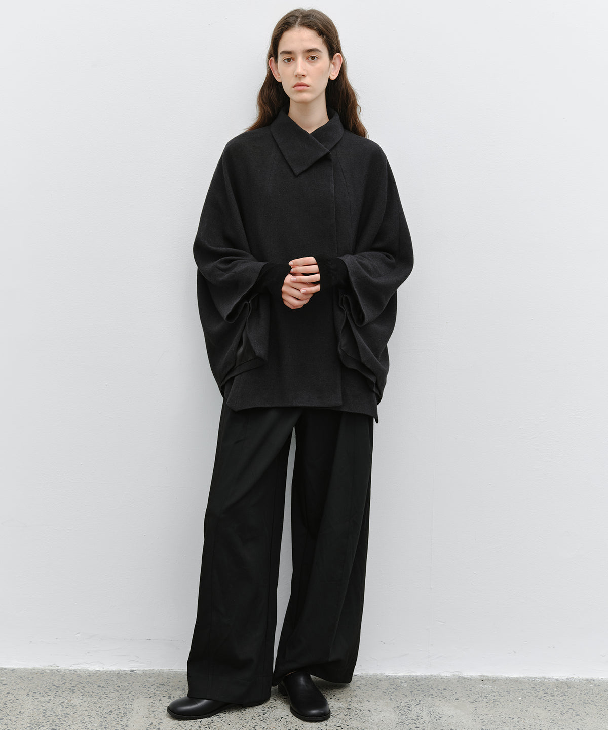 「10月下旬出荷予定」Oversized Cape Short Coat