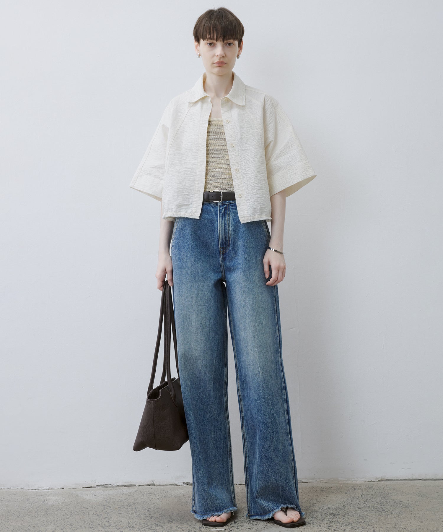 Airy Cropped Shirt