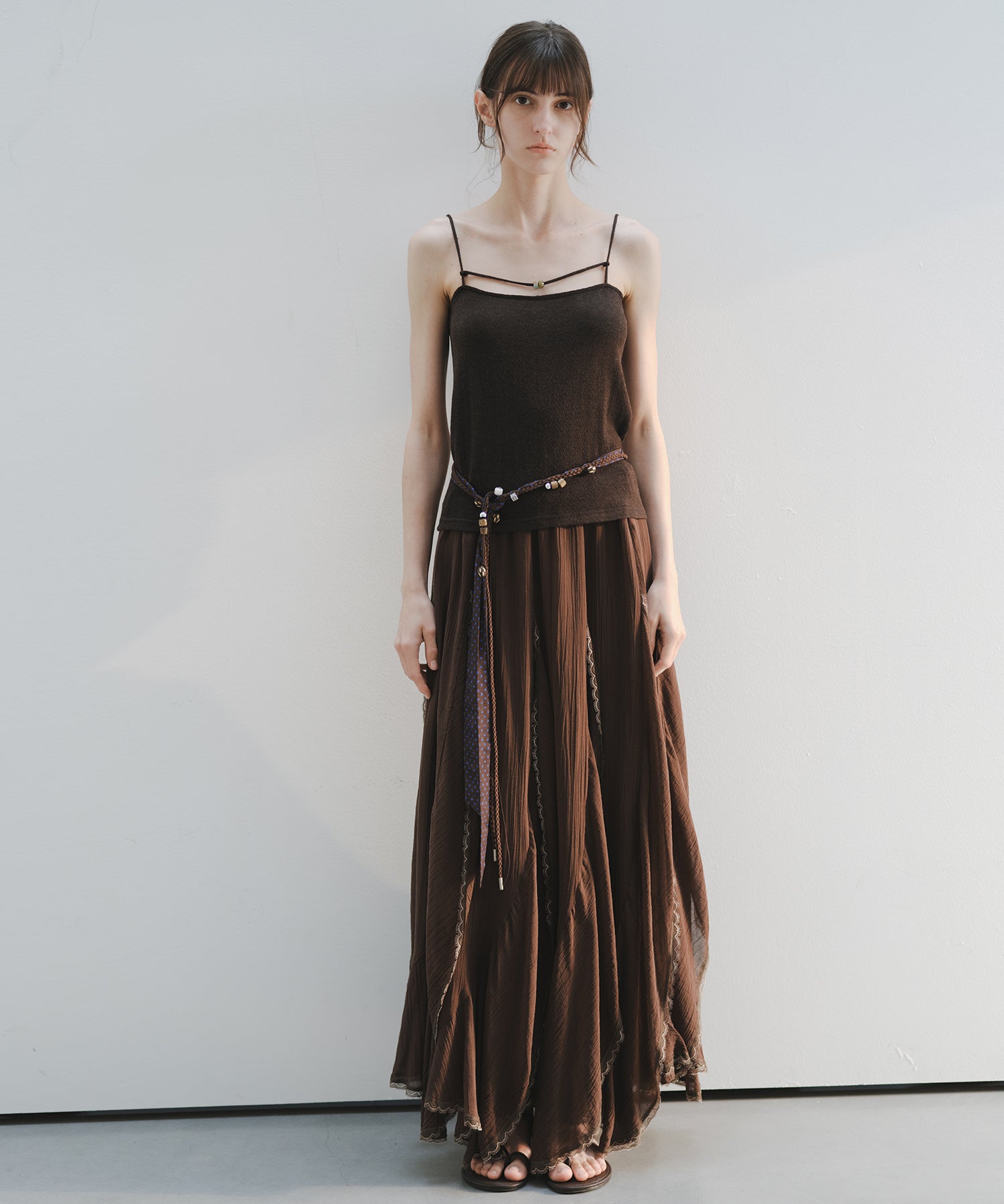 「6月上旬～中旬出荷」Asymmetric Layered Lace Skirt