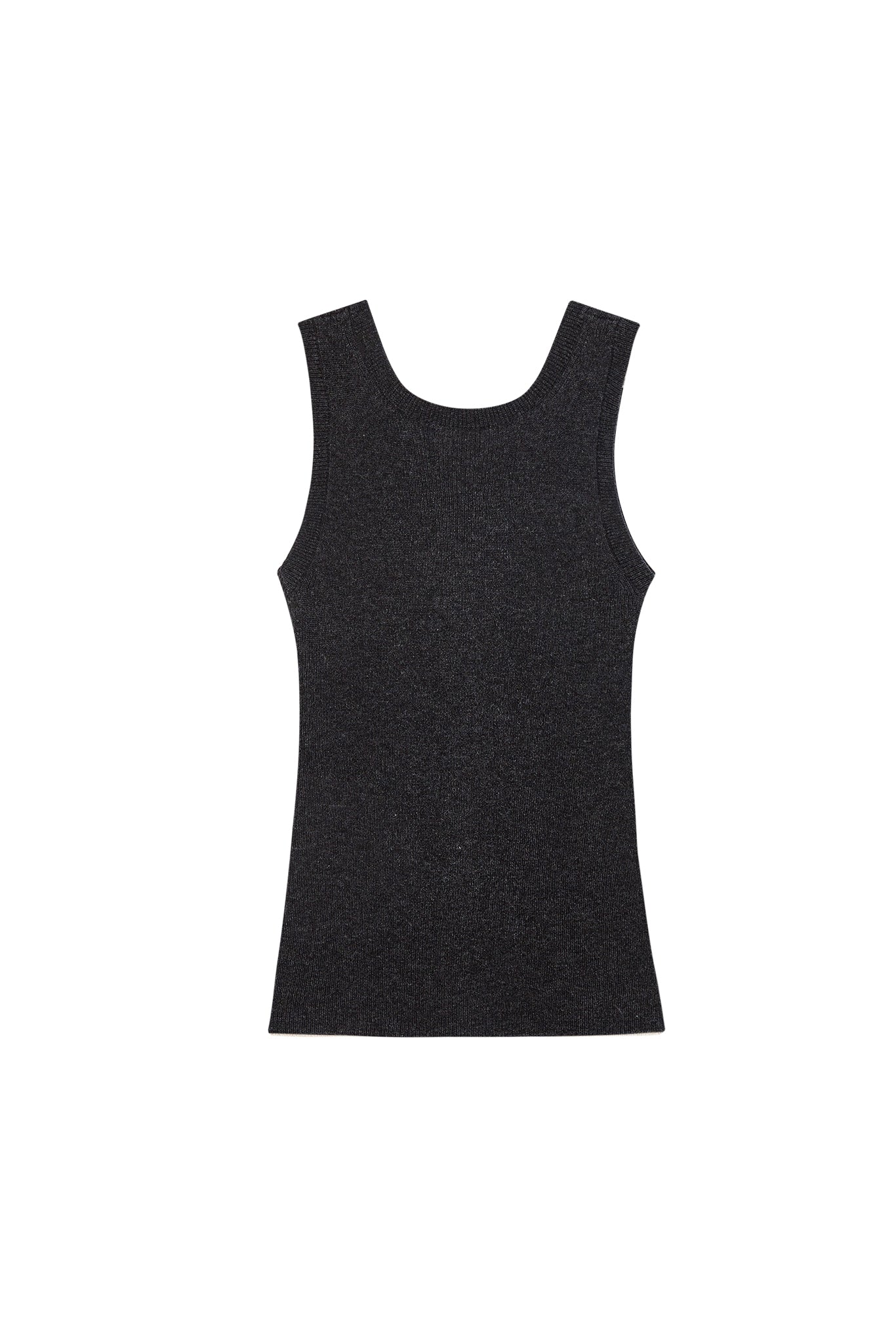 Front Button Soft Wool-Blend Knit Vest