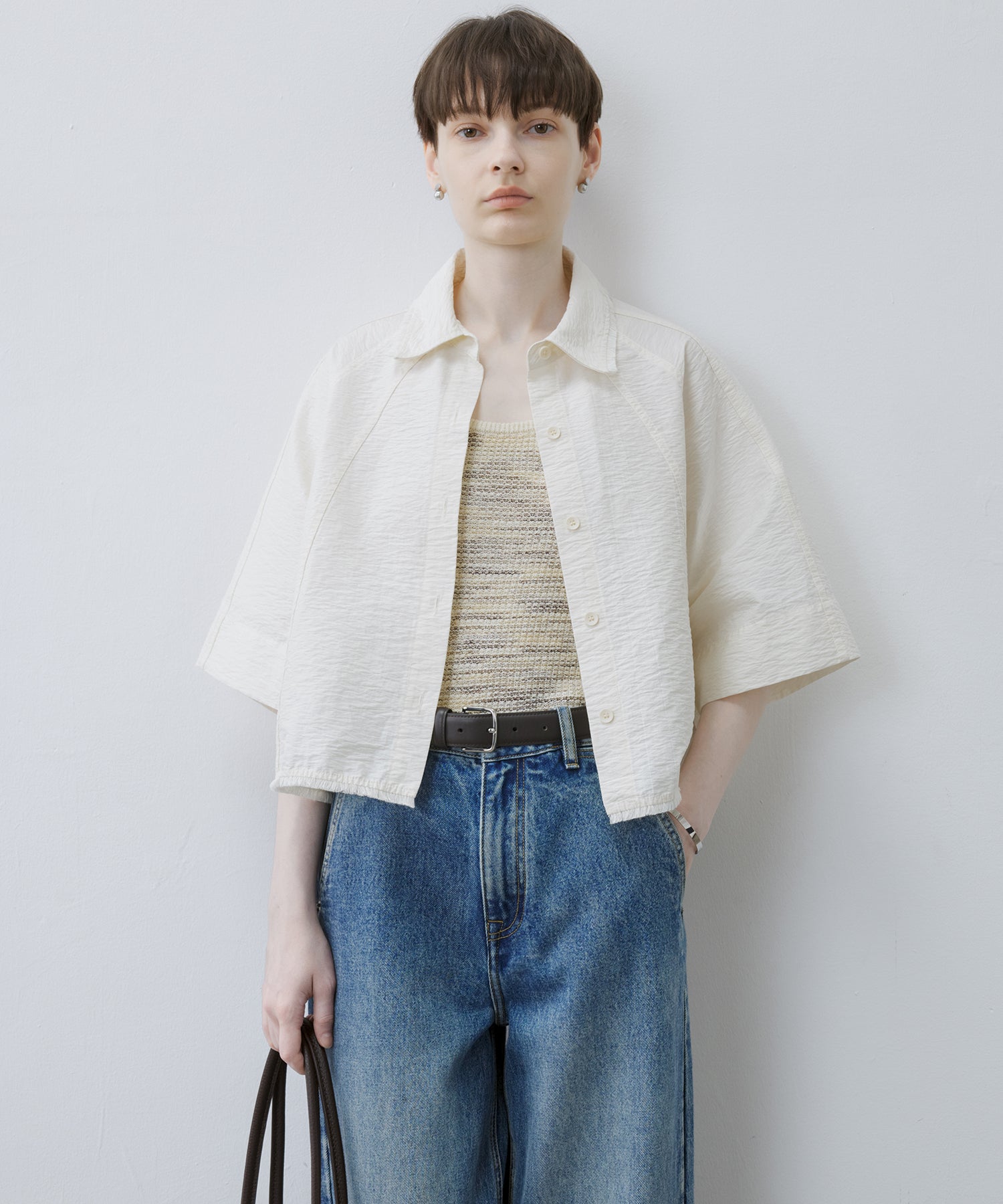 Airy Cropped Shirt