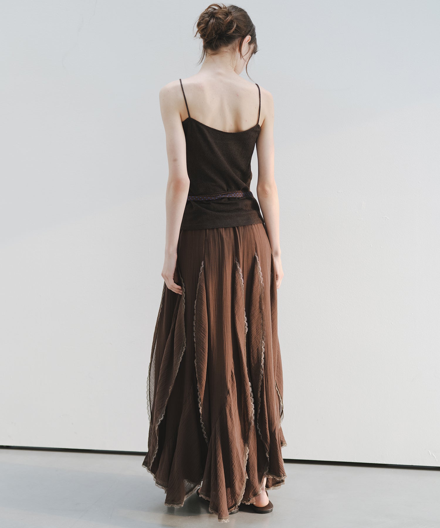 「6月上旬～中旬出荷」Asymmetric Layered Lace Skirt