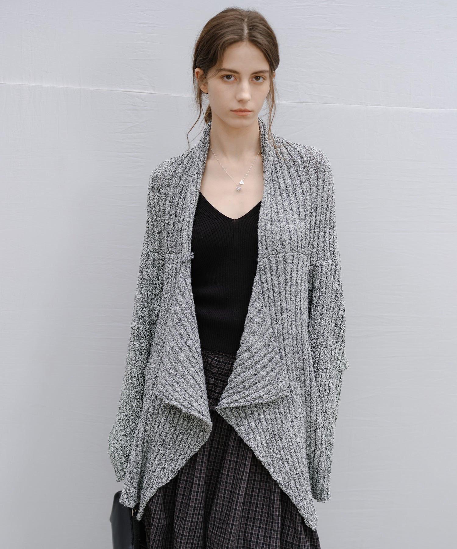 “Shipping from late February to early March” Chunky Draped Knit Cardigan