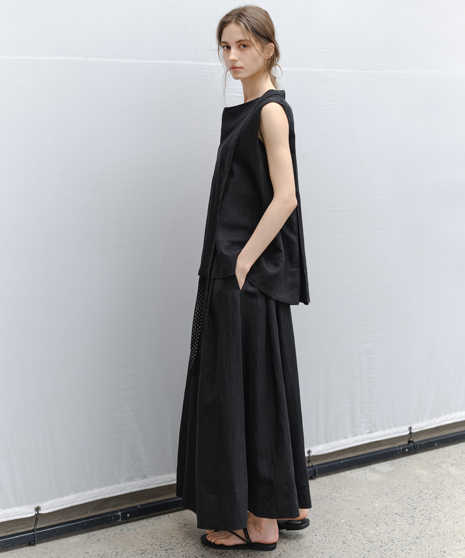 Flared Long Skirt