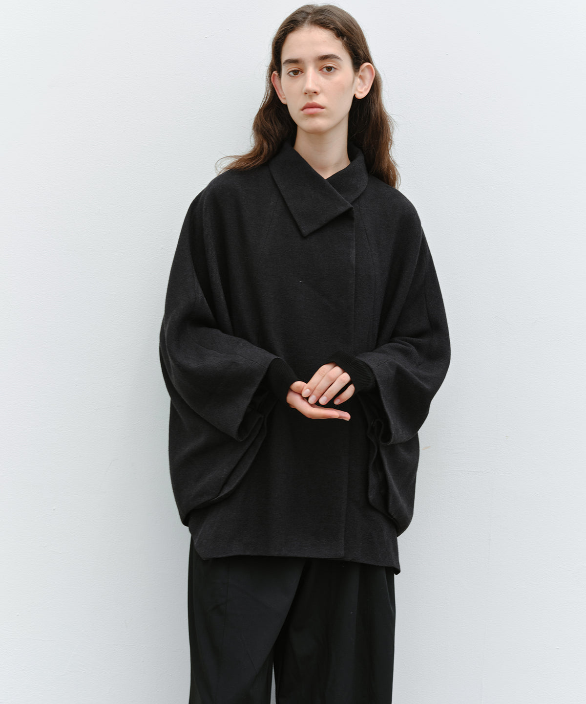 「10月下旬出荷予定」Oversized Cape Short Coat