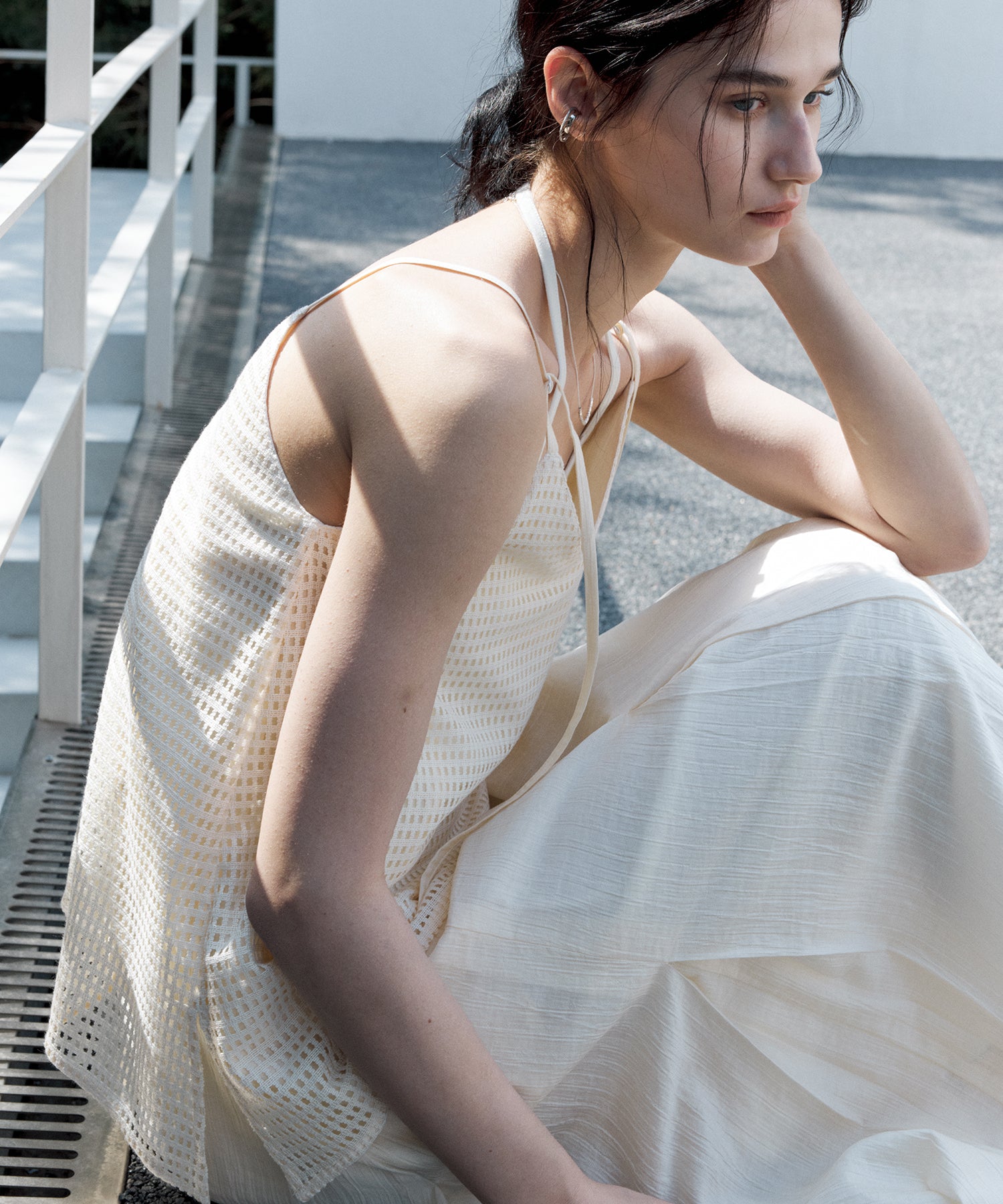 Layered Cutwork Camisole Dress