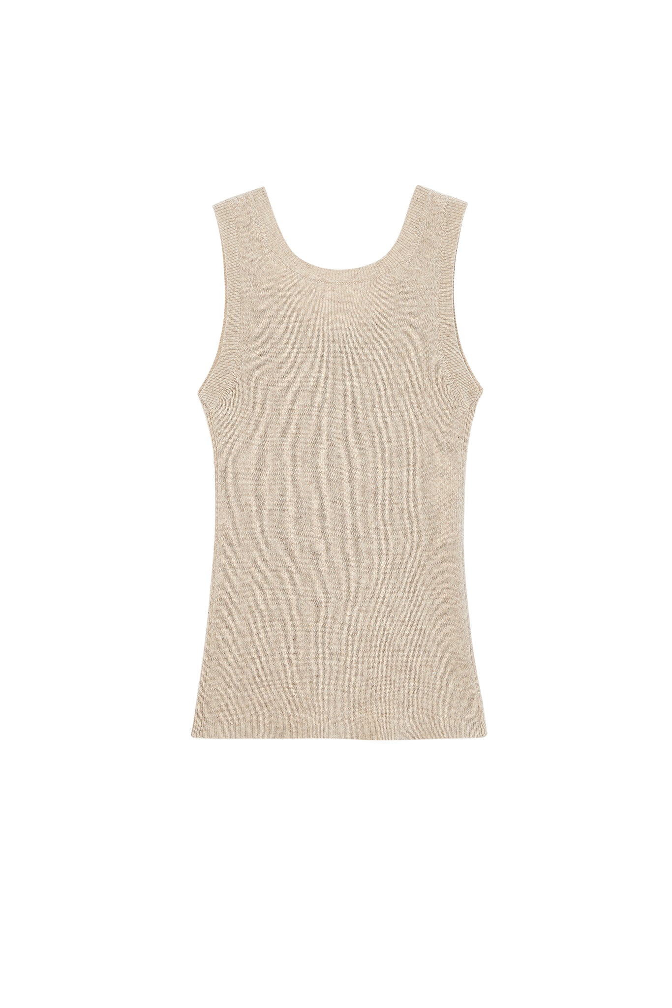 Front Button Soft Wool-Blend Knit Vest