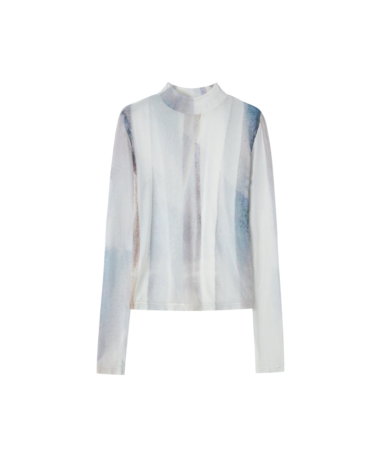 Art Print Sheer Top