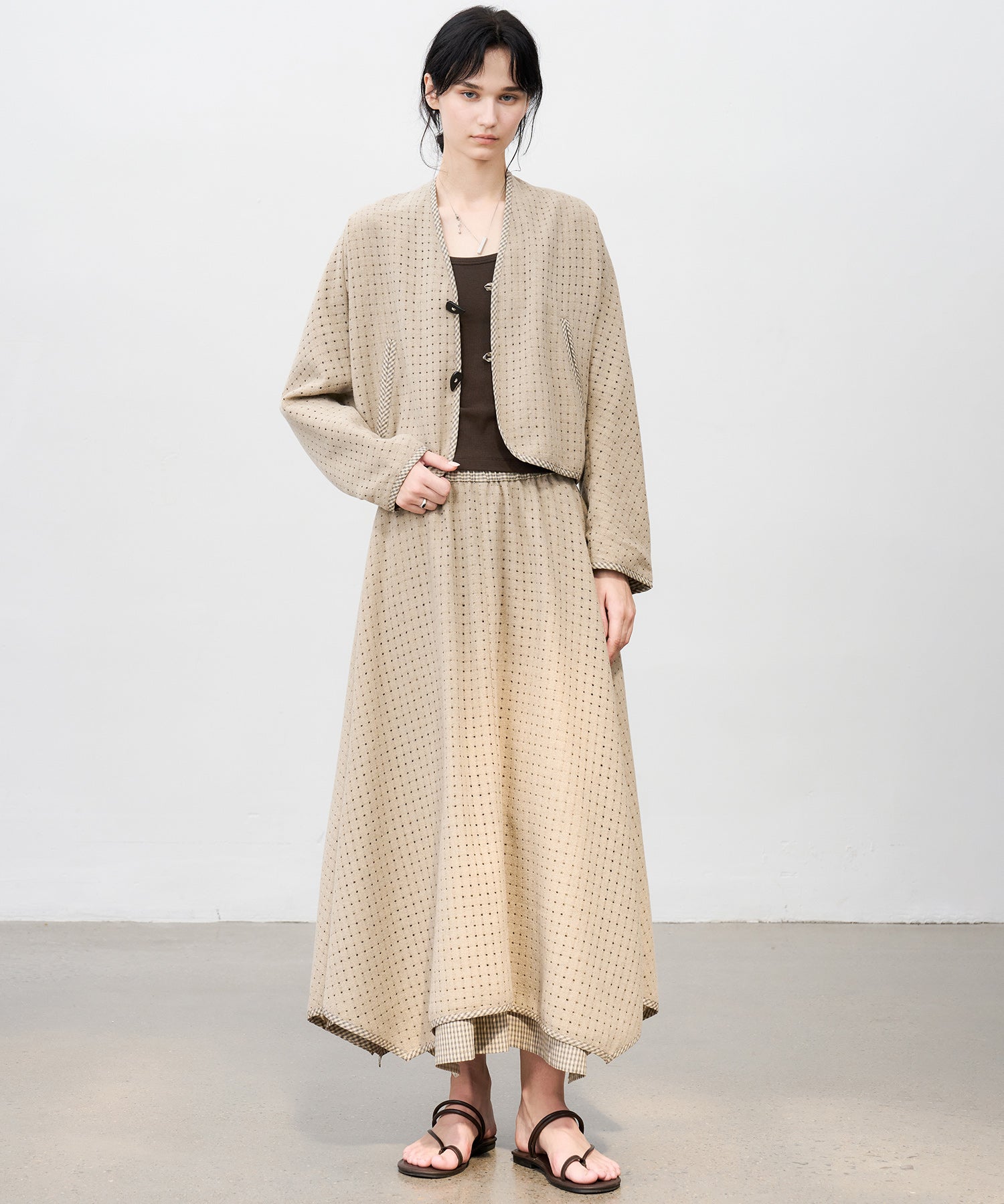 Layered Cut-Out Jacket