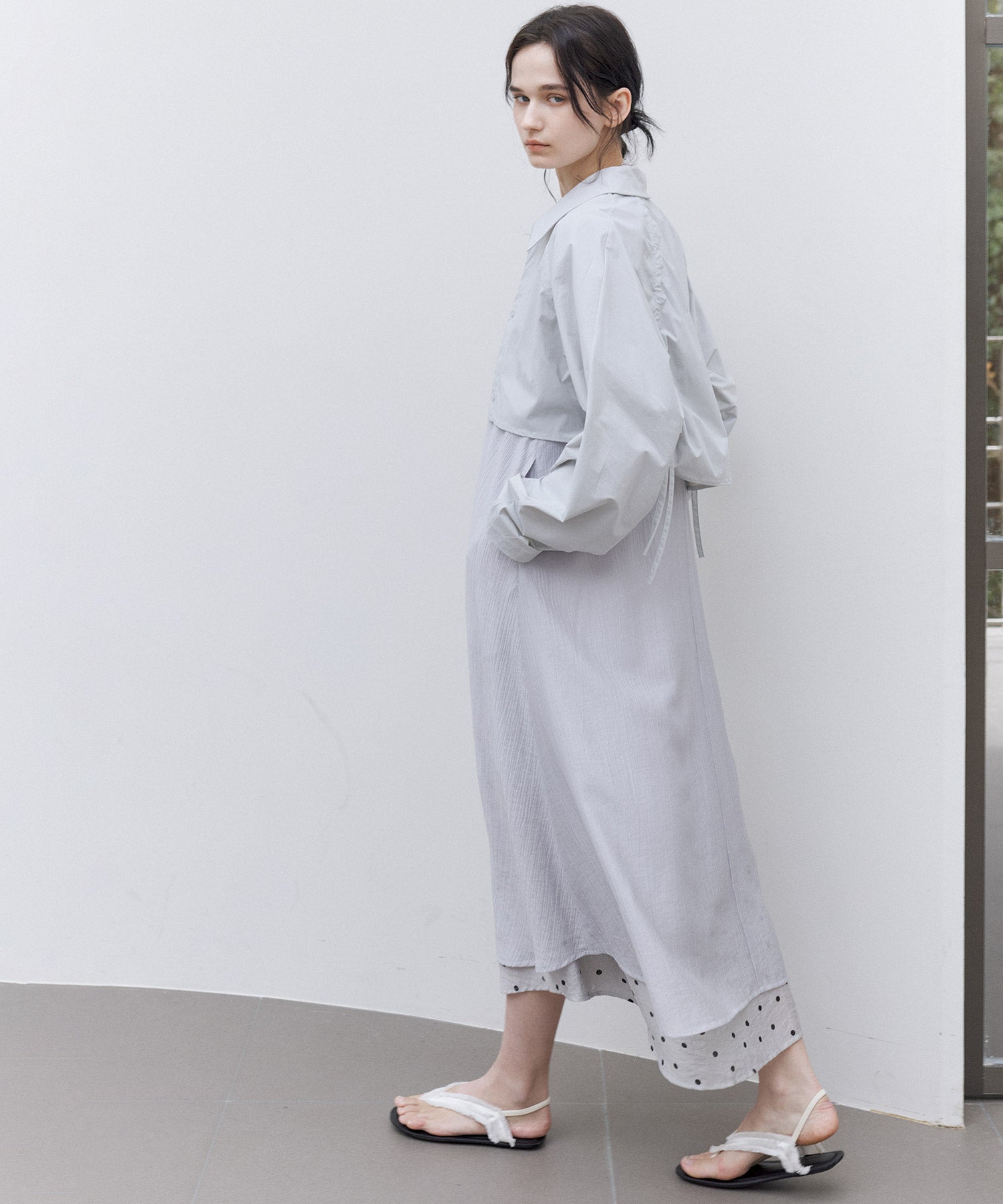 UV-blocking Back Drawstring Gather Cropped Light Jacket