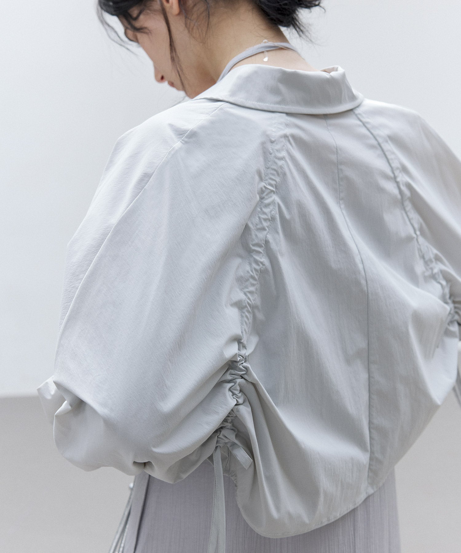 【新品タグ付き】tageechita UV カットシリーズ ジャケット UV-blocking Back Drawstring Gather Cropped Light Jacket