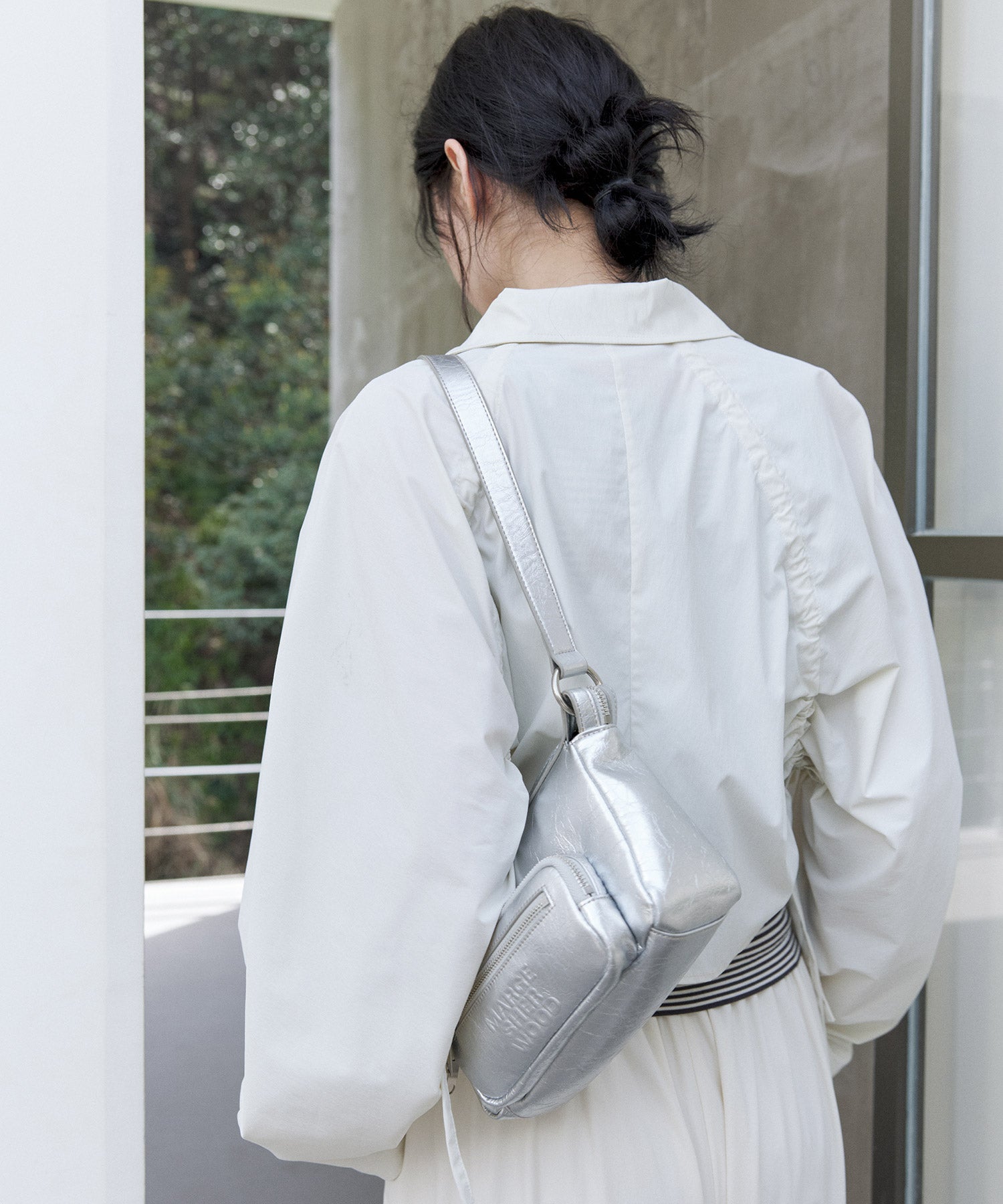 UV-blocking Back Drawstring Gather Cropped Light Jacket