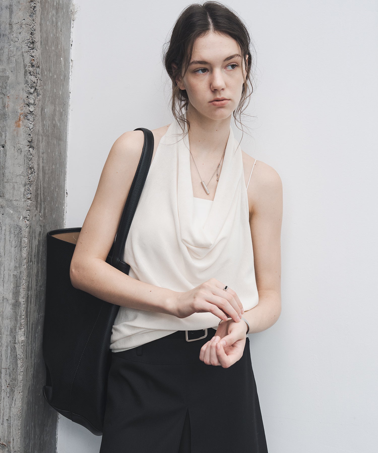 Drape Neck Halter Top
