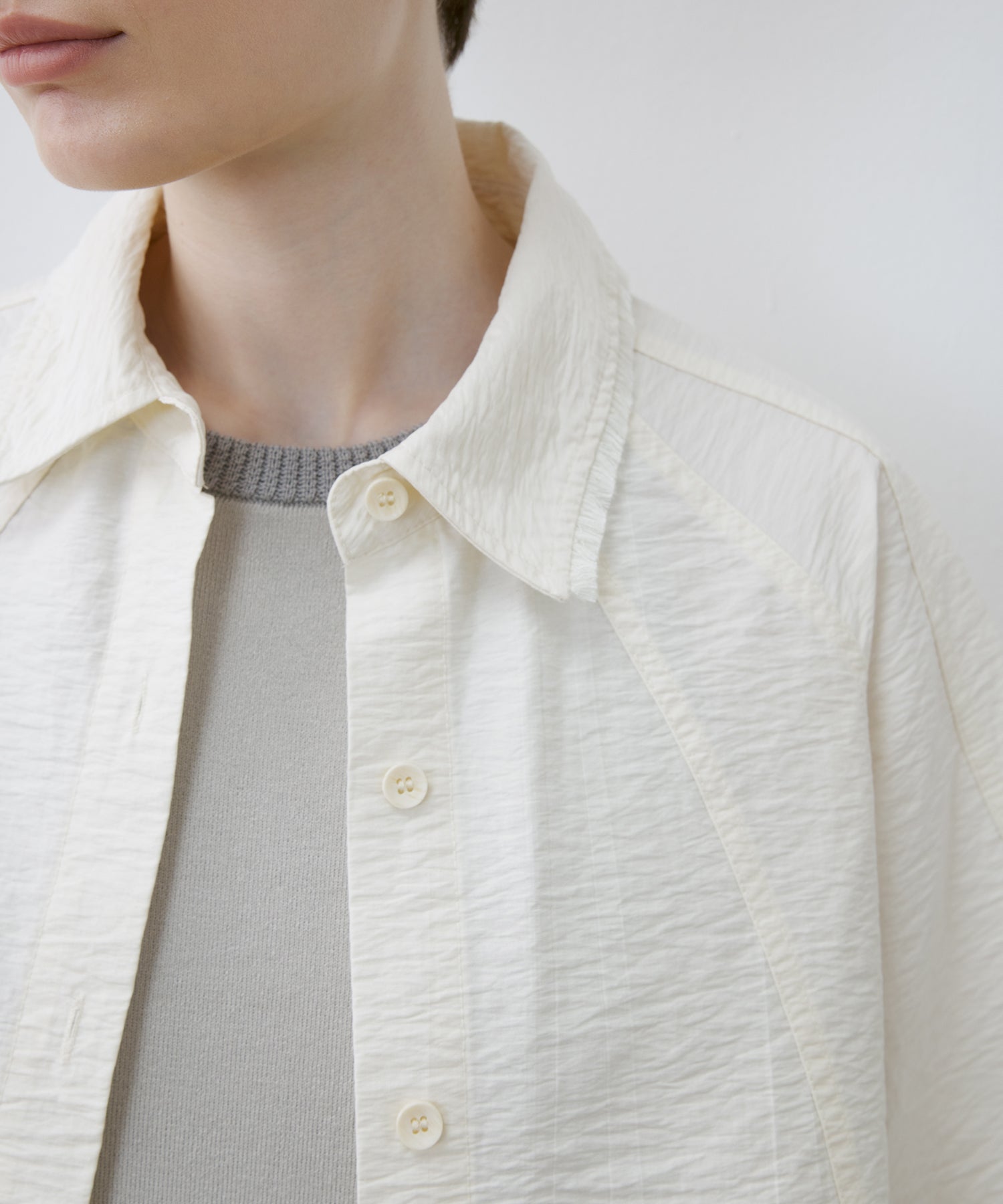 Airy Cropped Shirt