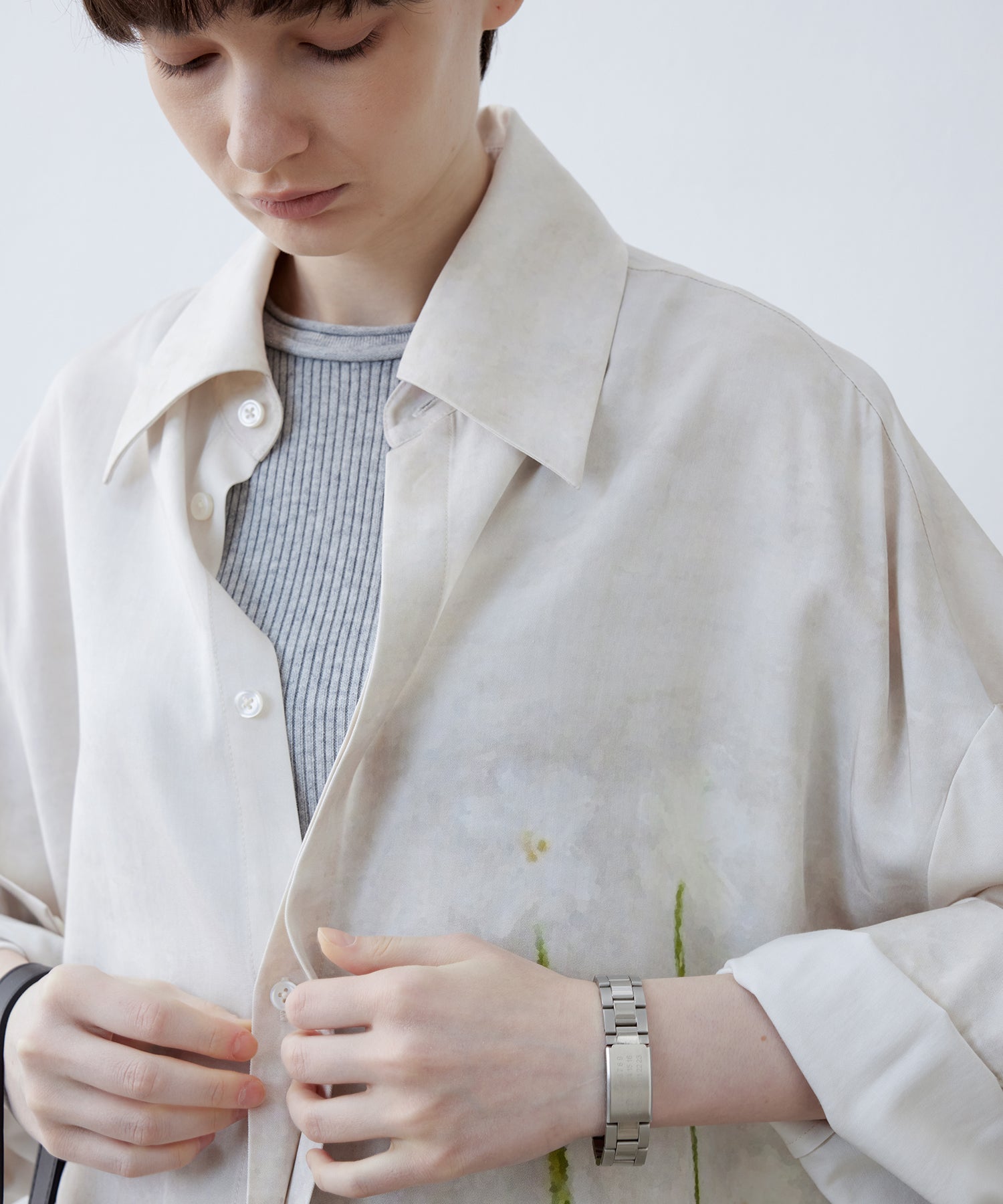 Floral Print Oversized Shirt