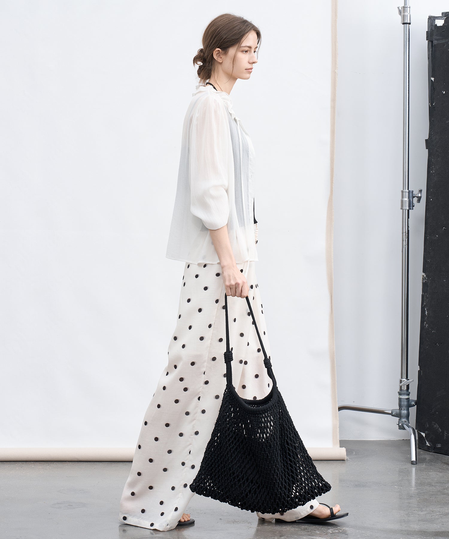 「6月上旬～中旬出荷」Polka Dot Wide Pants