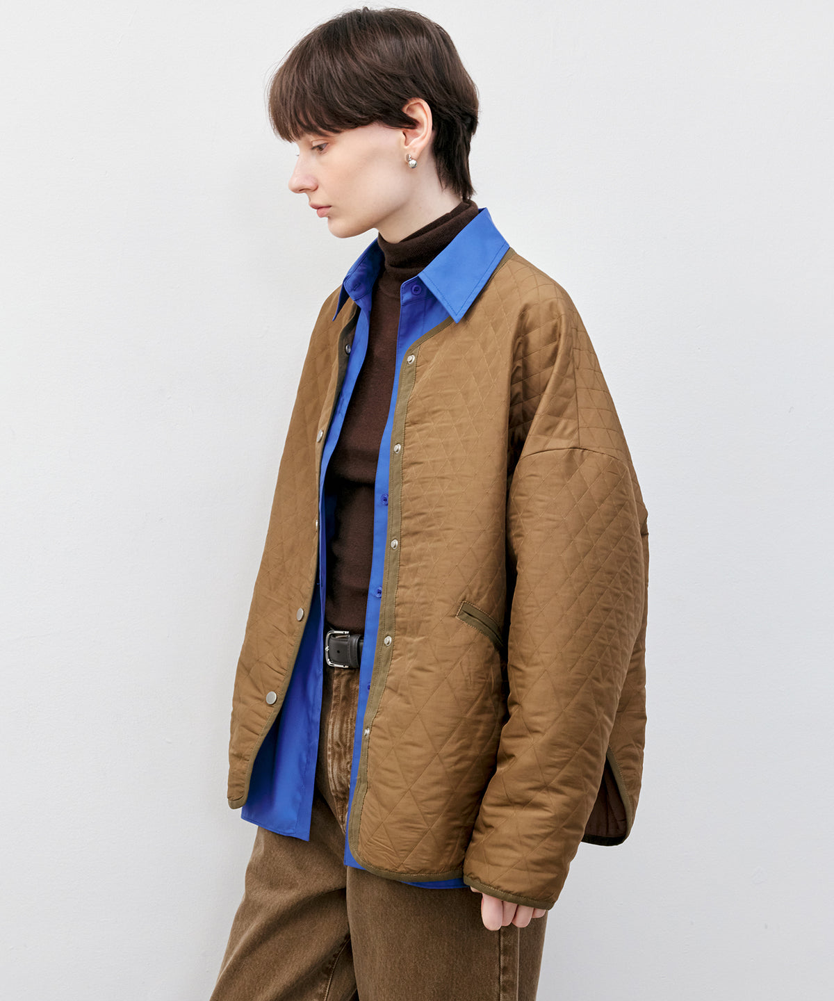 Multi-Way Oversized Collar Shirt