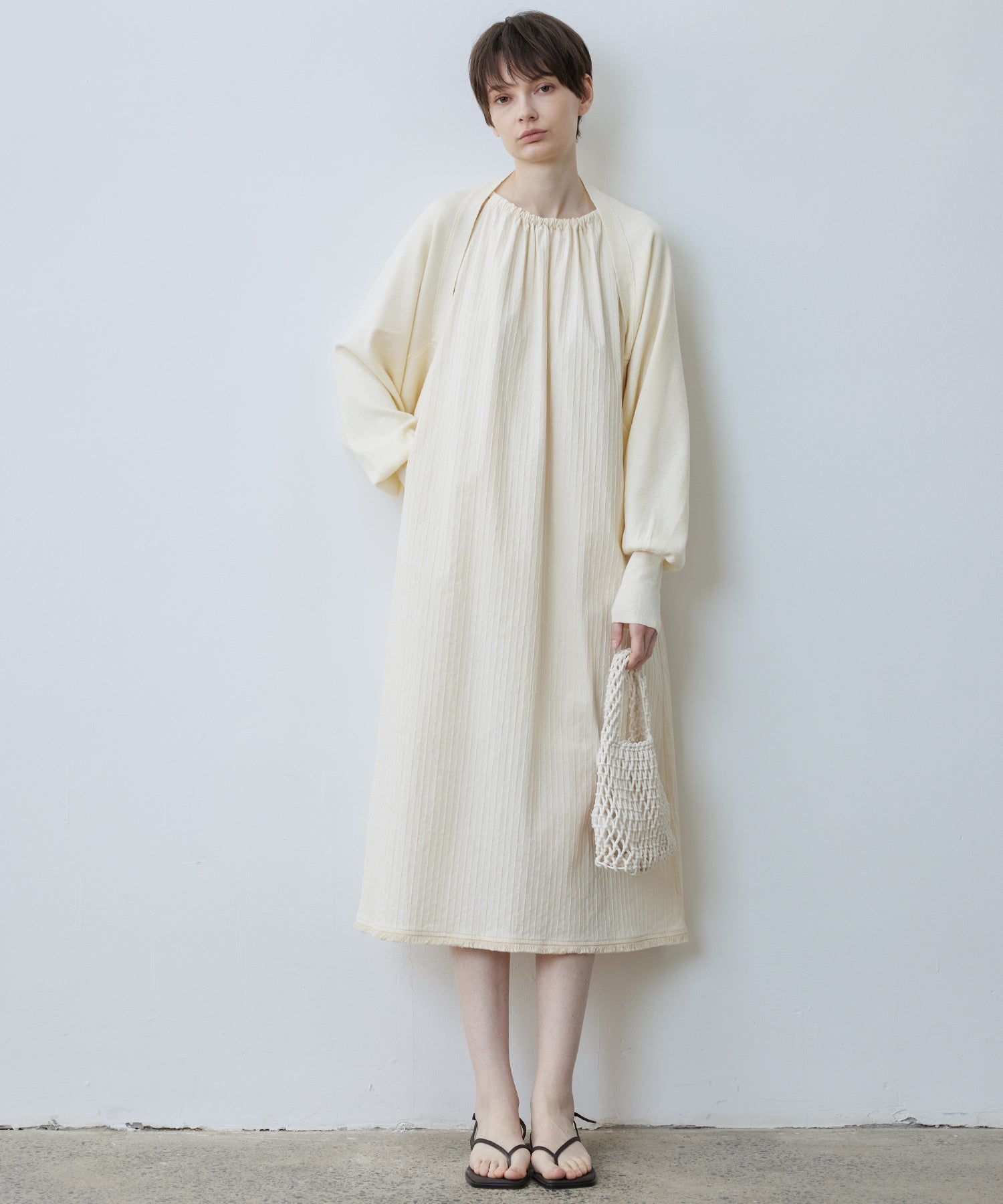 Fringe Hem Halter Neck Camisole Dress