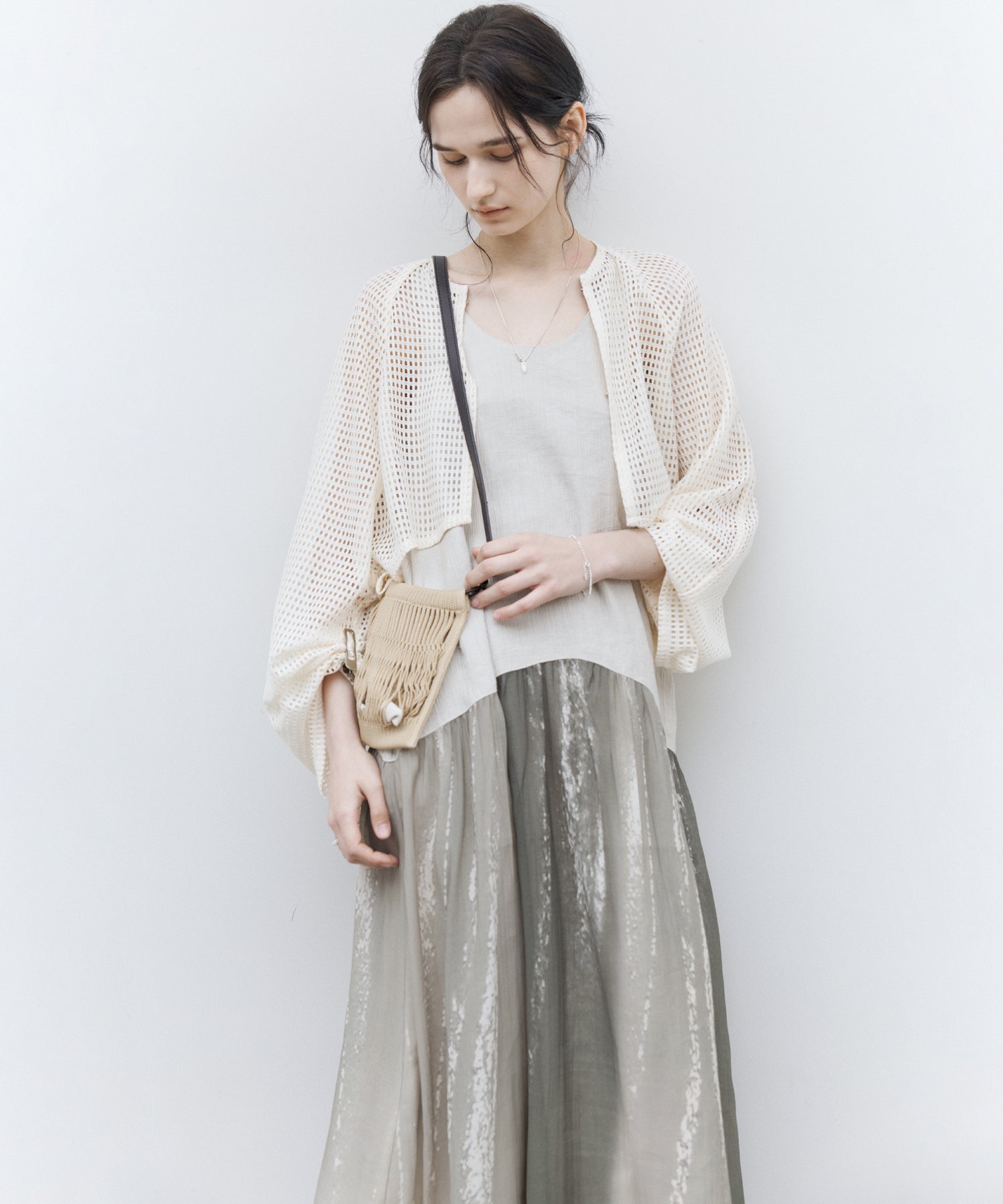 Art Print Sheer Docking Dress
