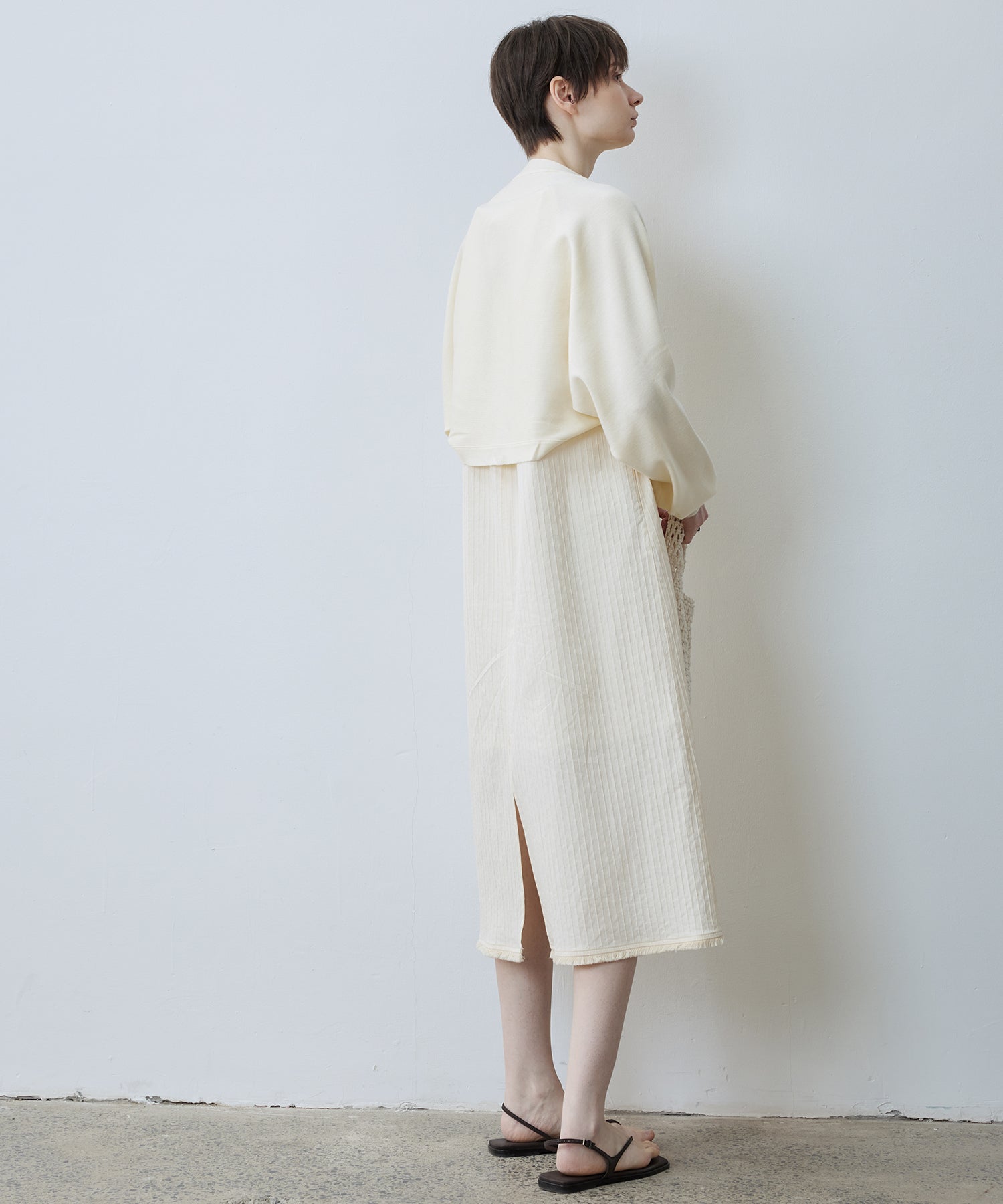 Fringe Hem Halter Neck Camisole Dress