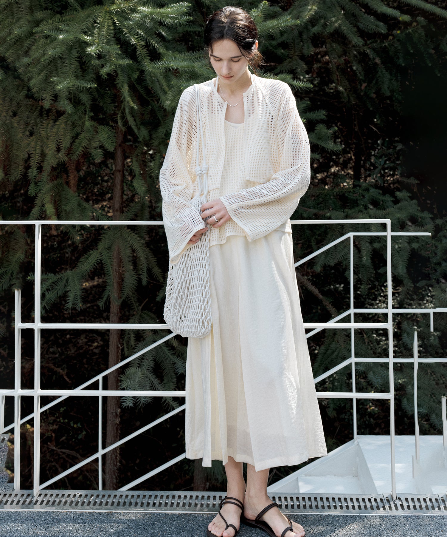Layered Cutwork Camisole Dress