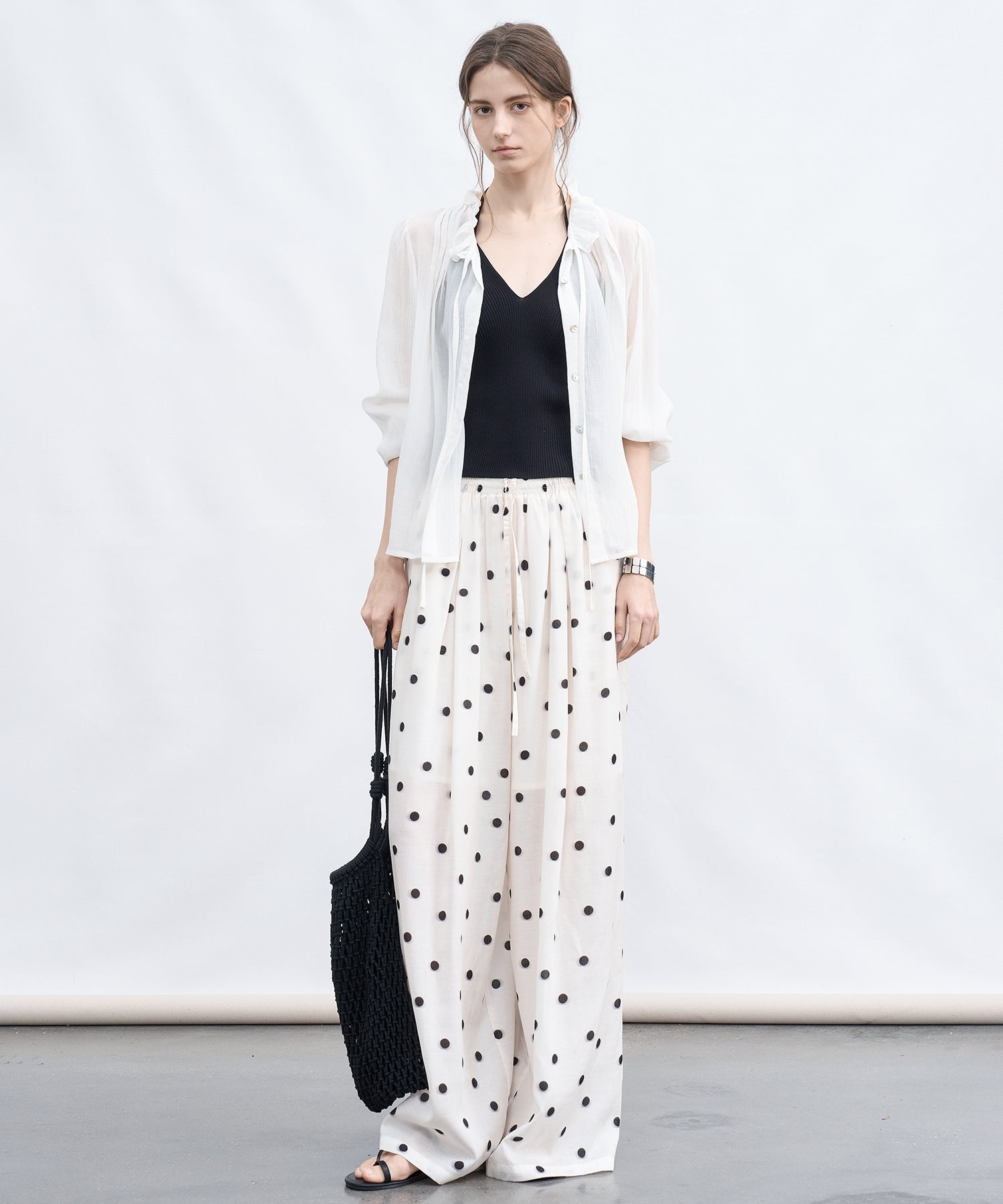「6月上旬～中旬出荷」Polka Dot Wide Pants