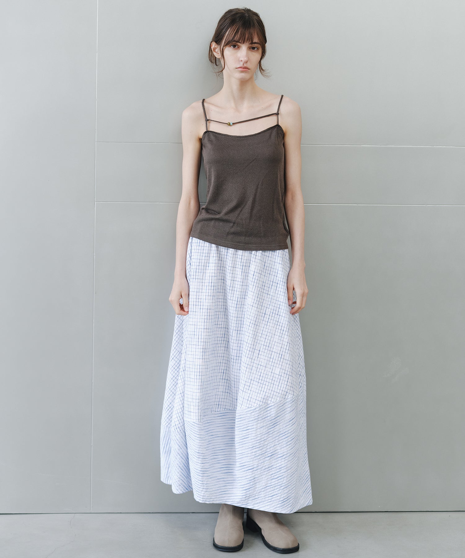 Texture Mix Balloon Skirt