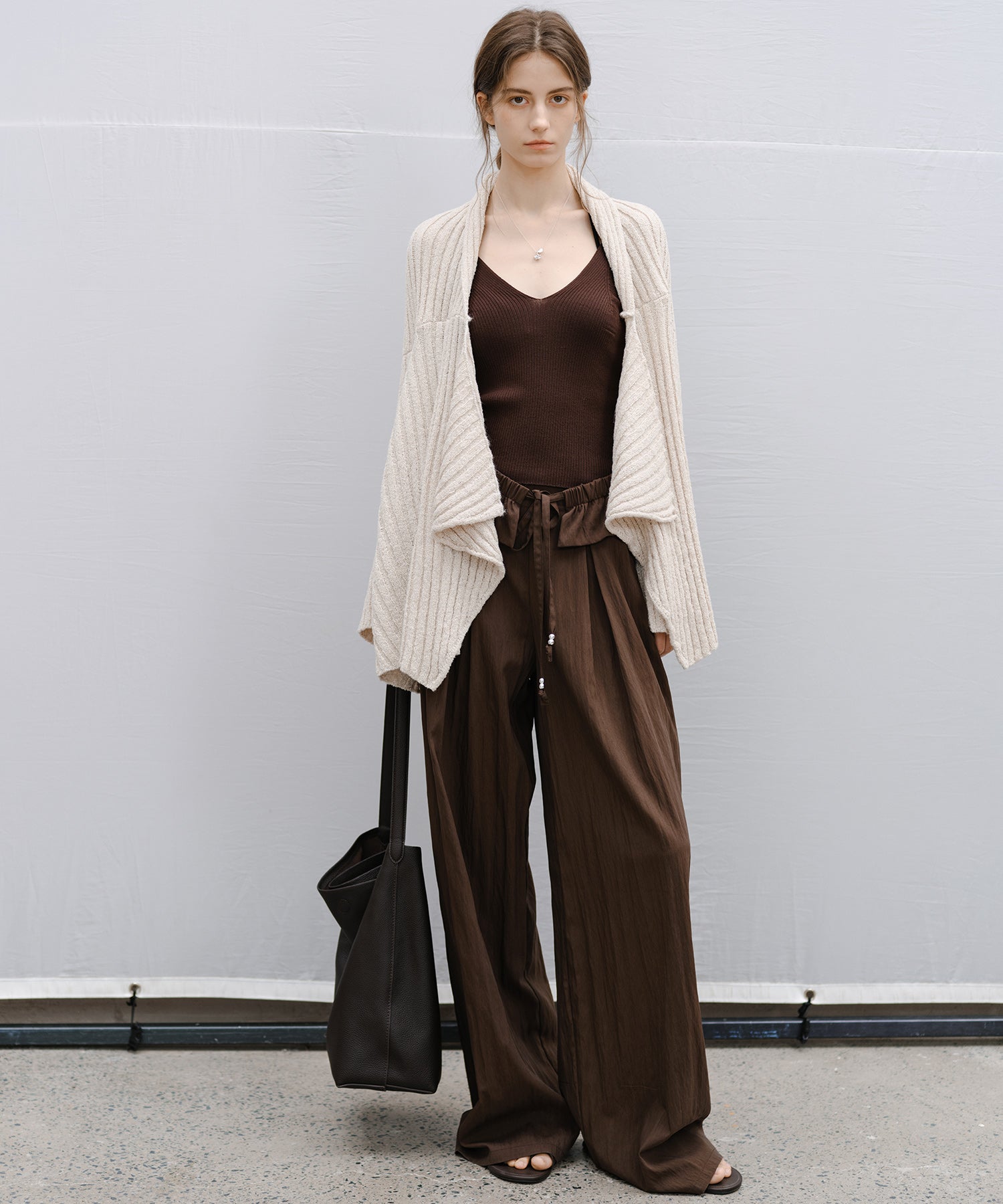 “Shipping from late February to early March” Chunky Draped Knit Cardigan