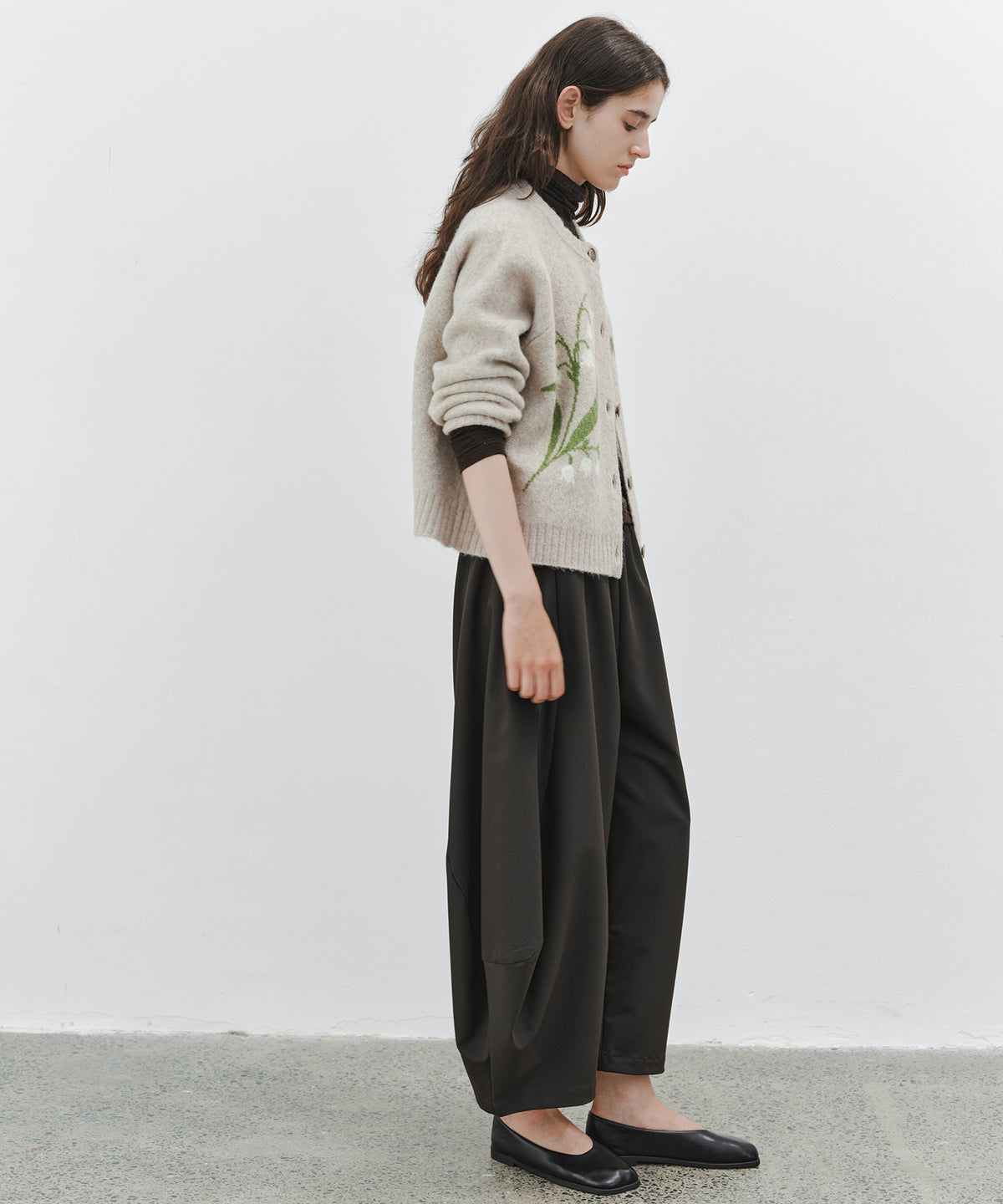 「10月下旬出荷予定」Lily of the Valley Jacquard Knit Cardigan