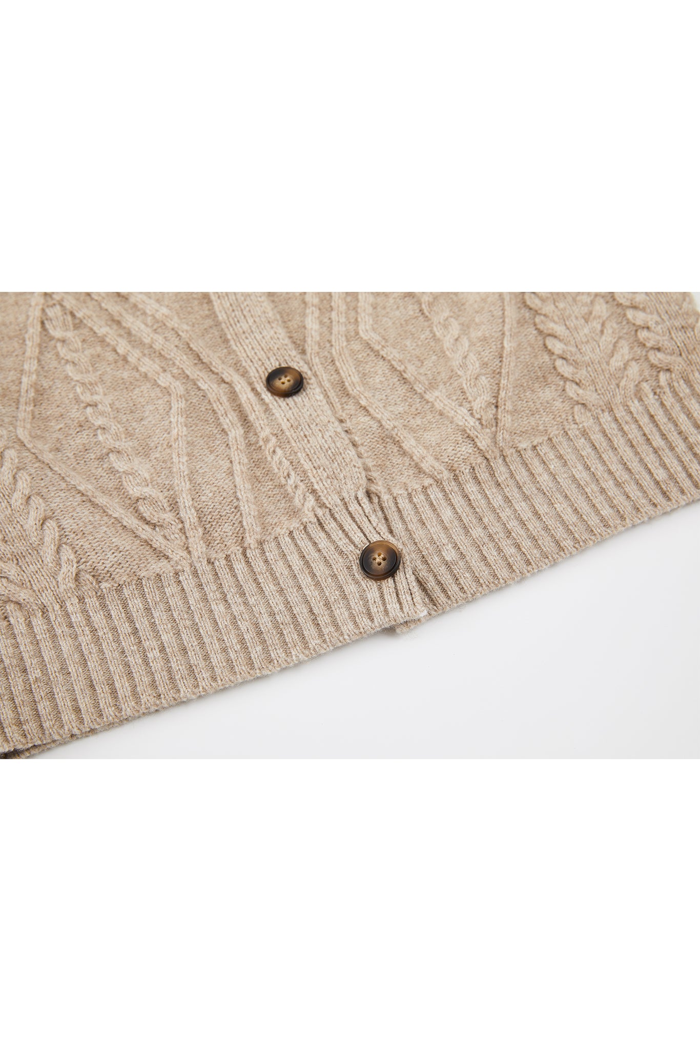 Wool Cable-Knit Vest