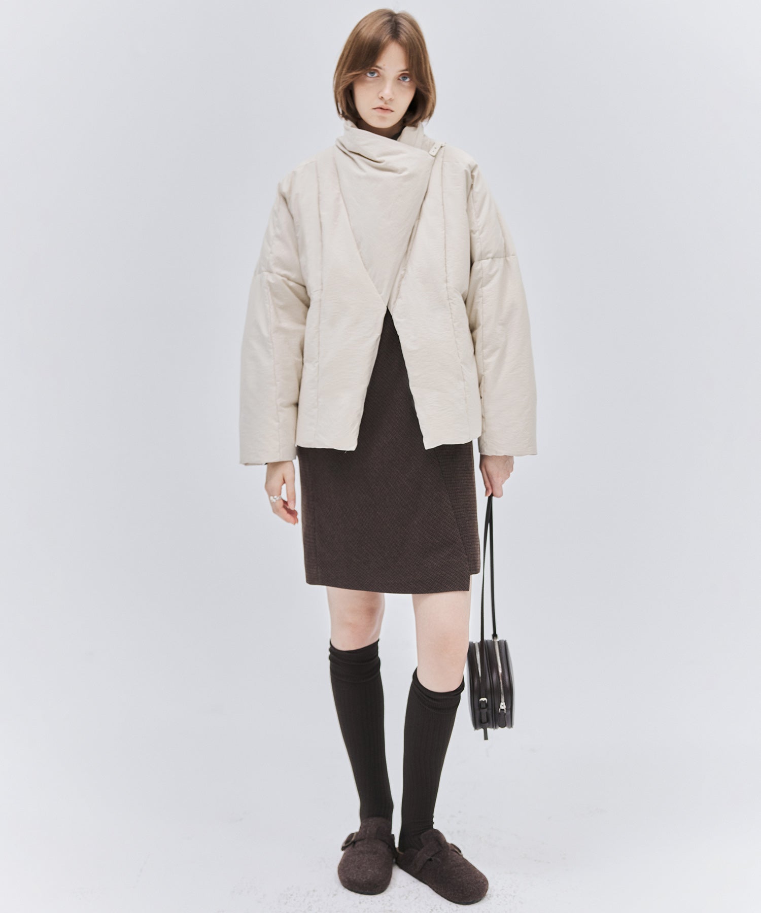 Deconstructed Wrap Down Oversized Coat