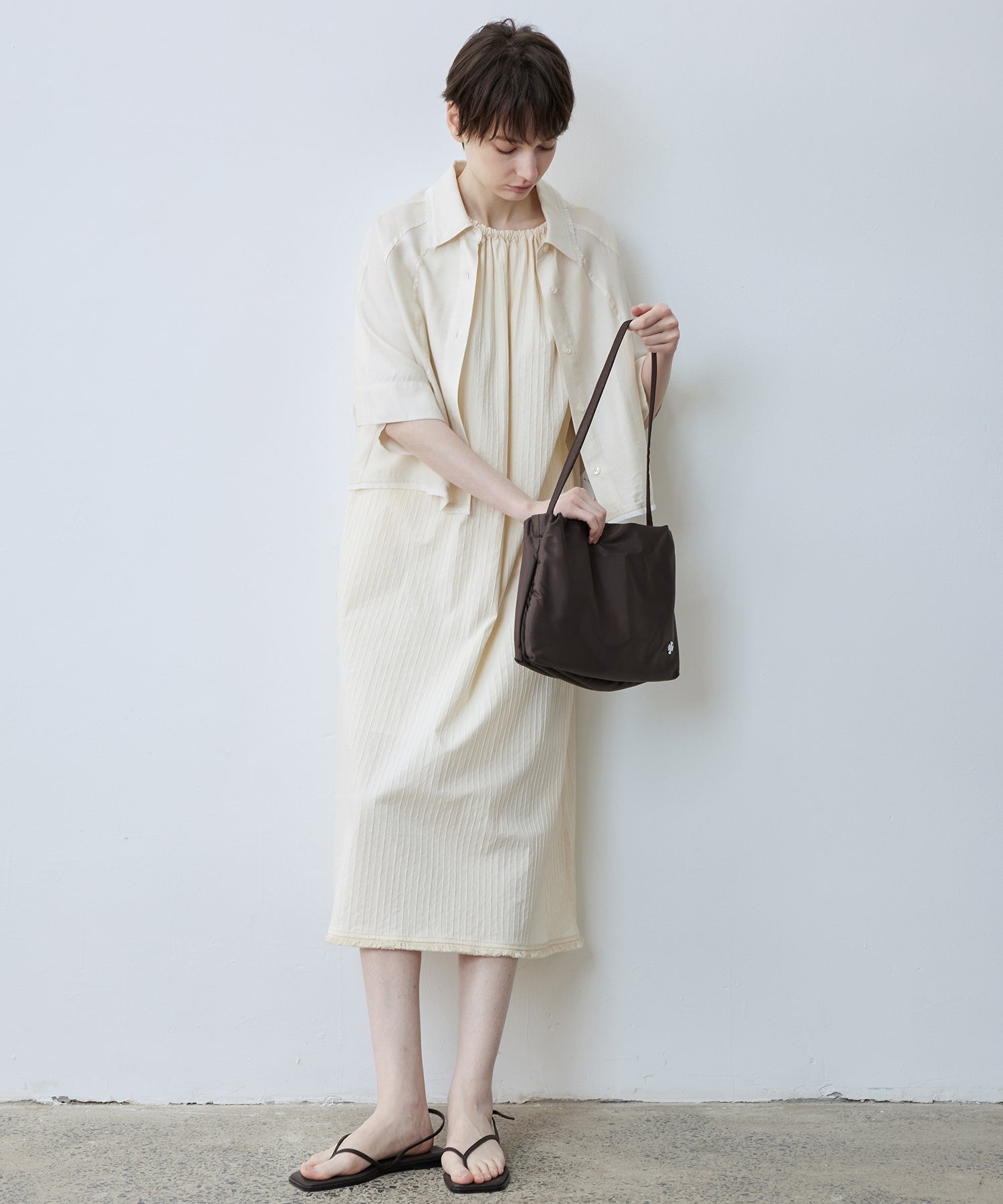 Fringe Hem Halter Neck Camisole Dress