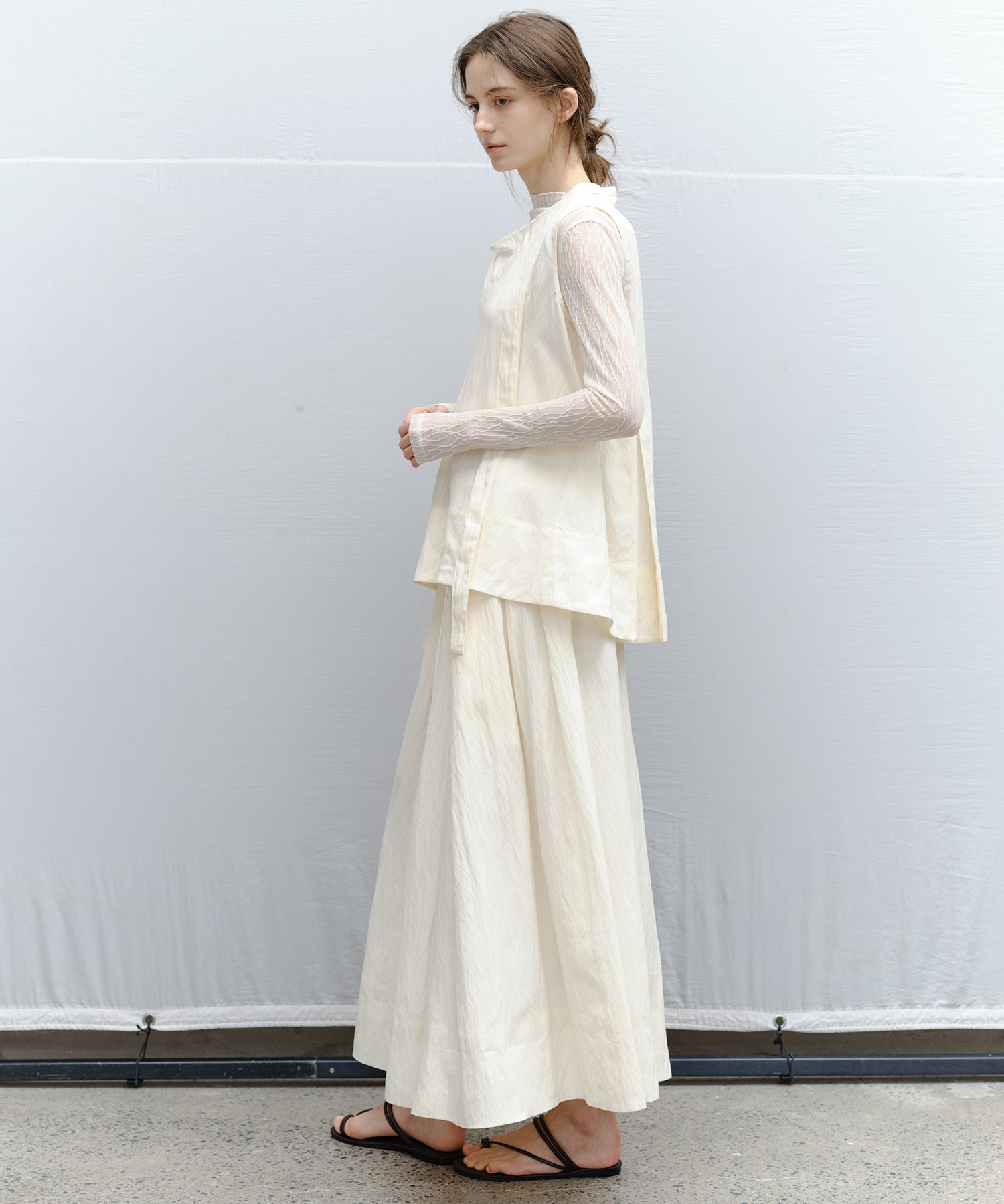 Flared Long Skirt