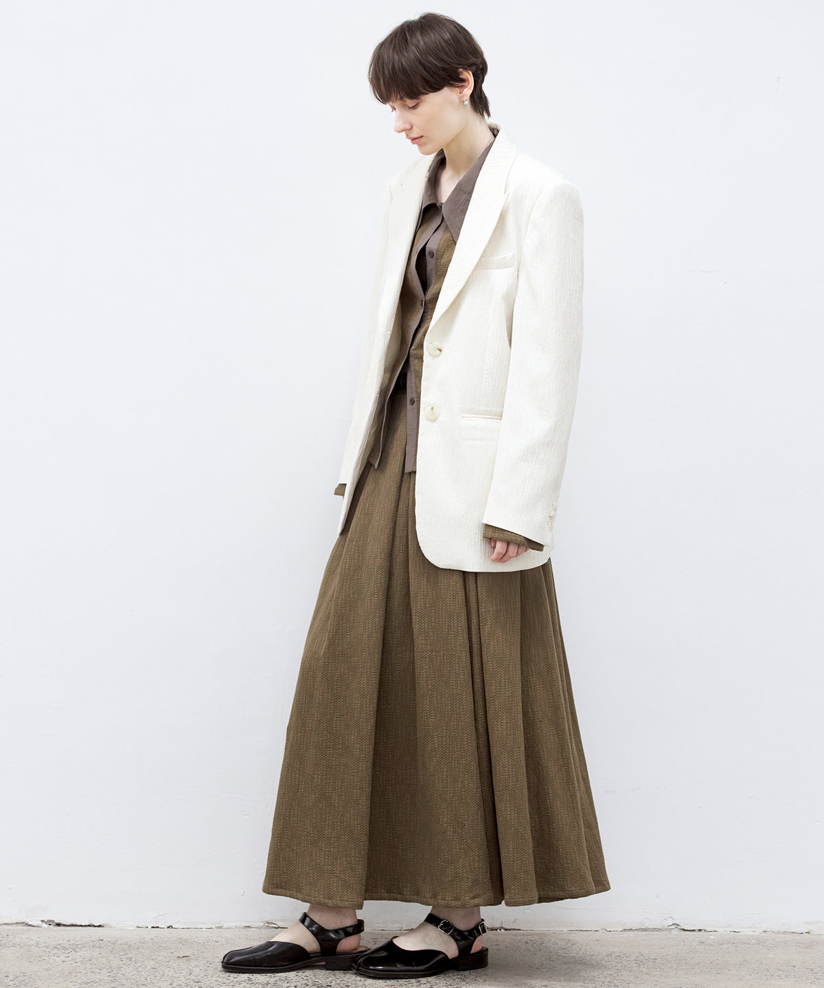 Textured Oversized Tailored Jacket