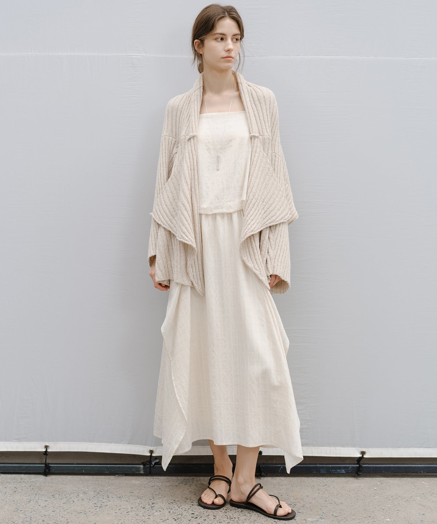 “Shipping from late February to early March” Chunky Draped Knit Cardigan