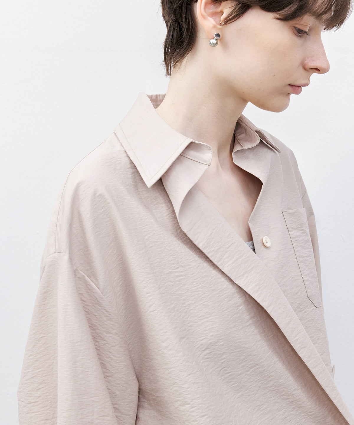 Asymmetric Cross Oversized Shirt