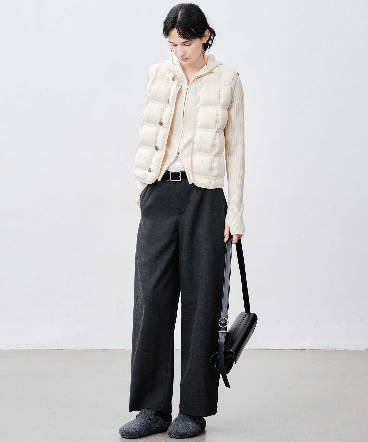 Lightweight Crinkled Down Vest