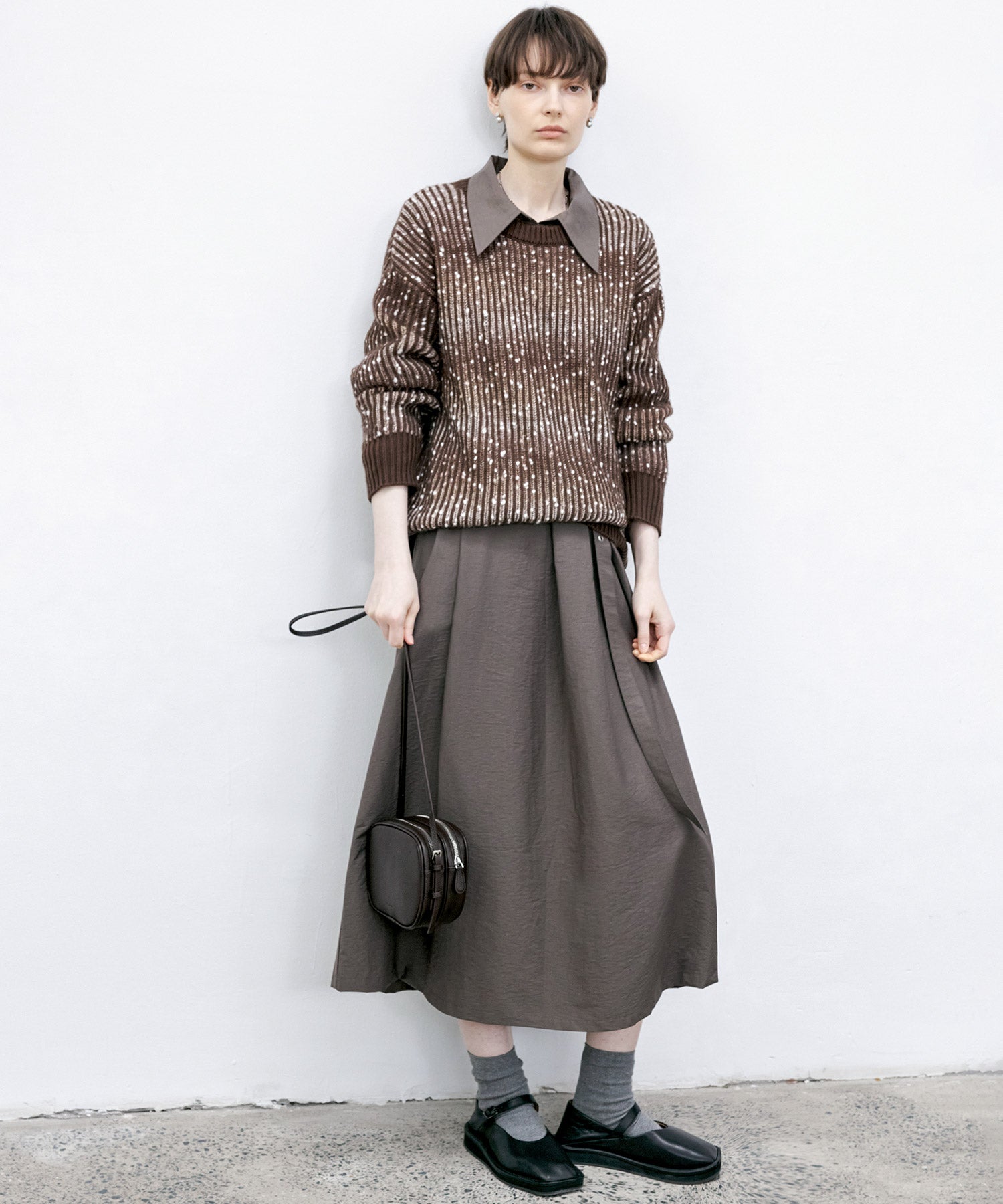 Cozy Snowflake Crew Neck Knit Sweater