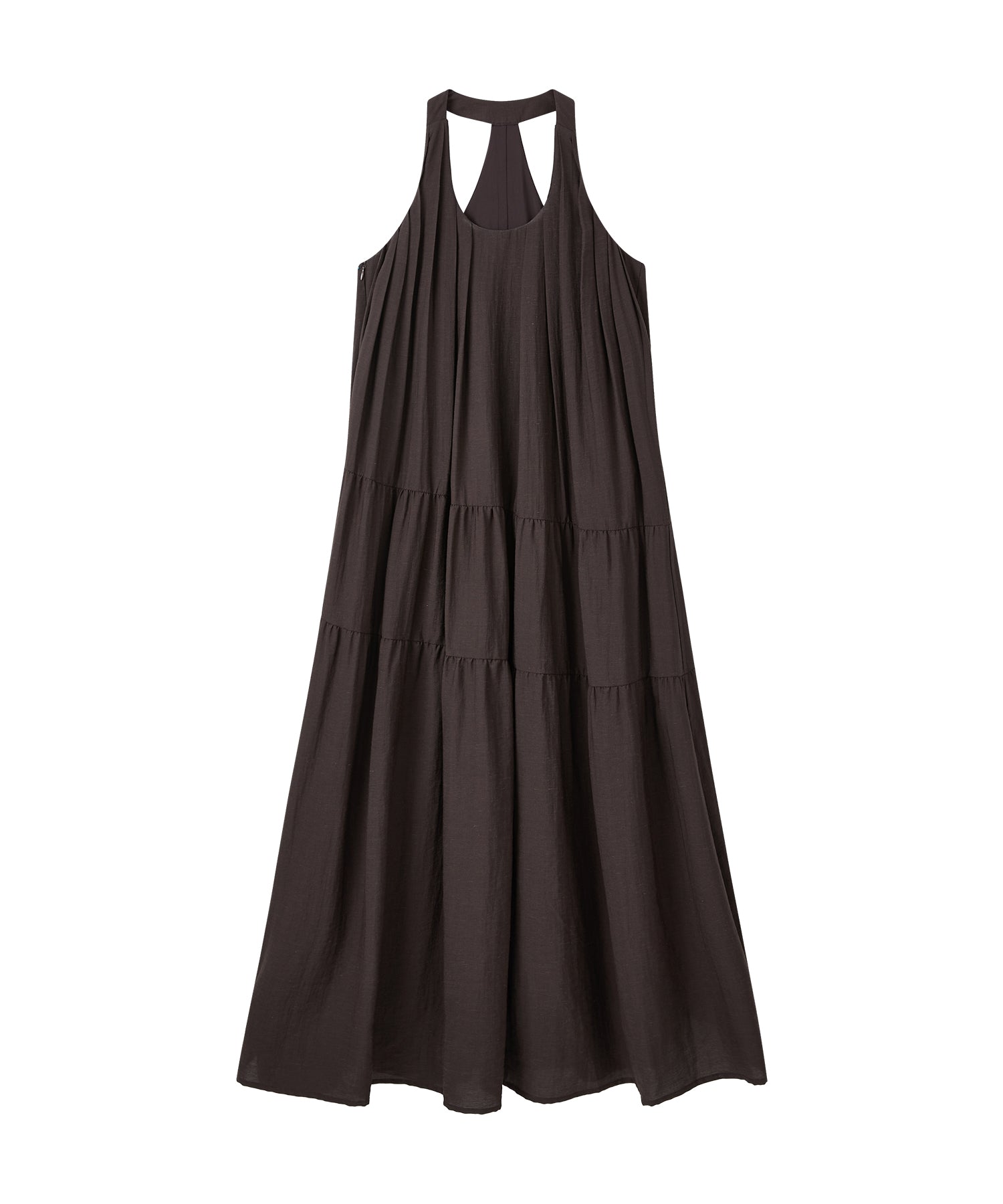 「7月上旬～中旬出荷」Halter Neck Tiered Maxi Dress