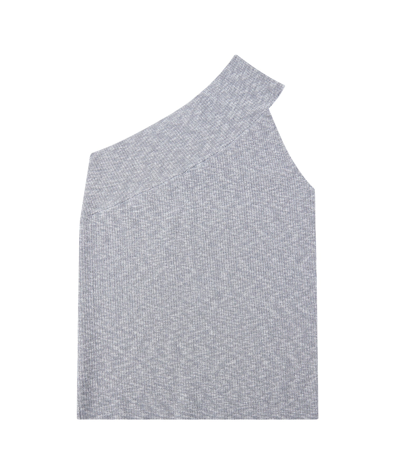 「7月中旬～下旬出荷」Asymmetric Ribbed One-Shoulder Top