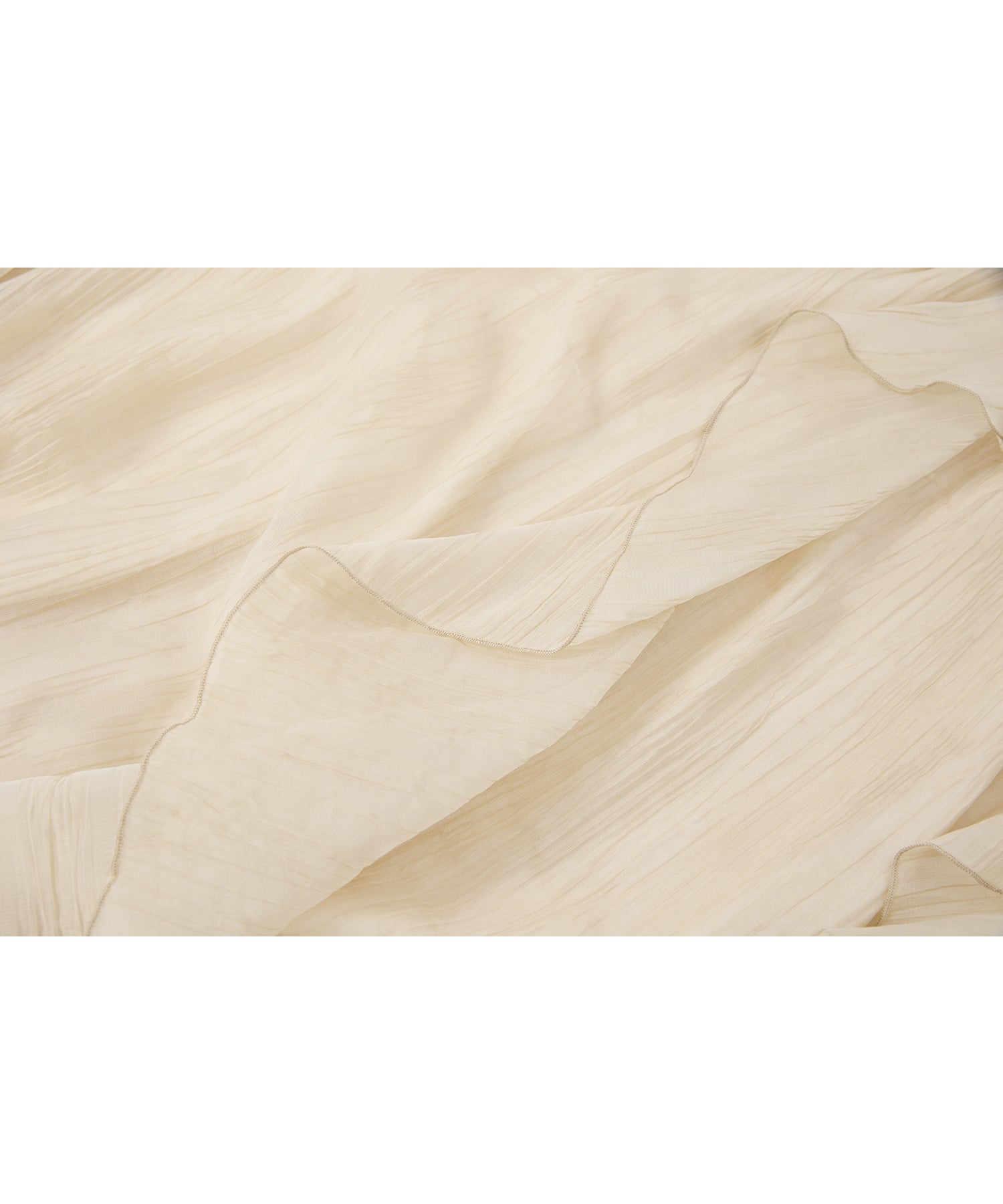 「7月中旬～下旬出荷」Sheer Ruffle Asymmetric Cami Dress