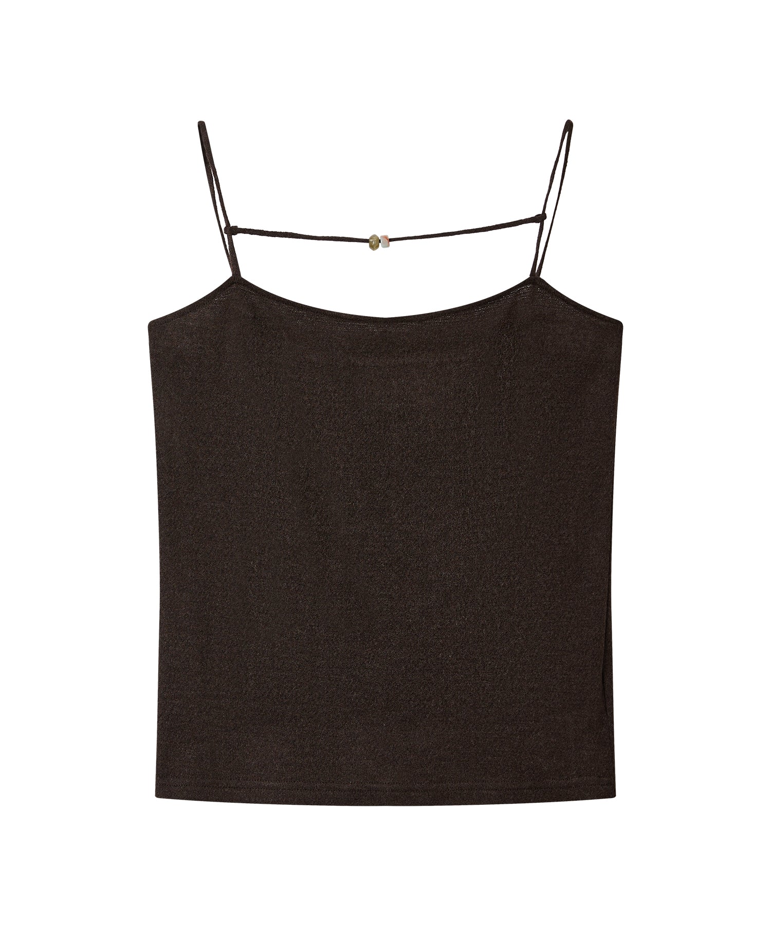 「8月中旬～下旬出荷」Wool Silk Beaded Strap Camisole