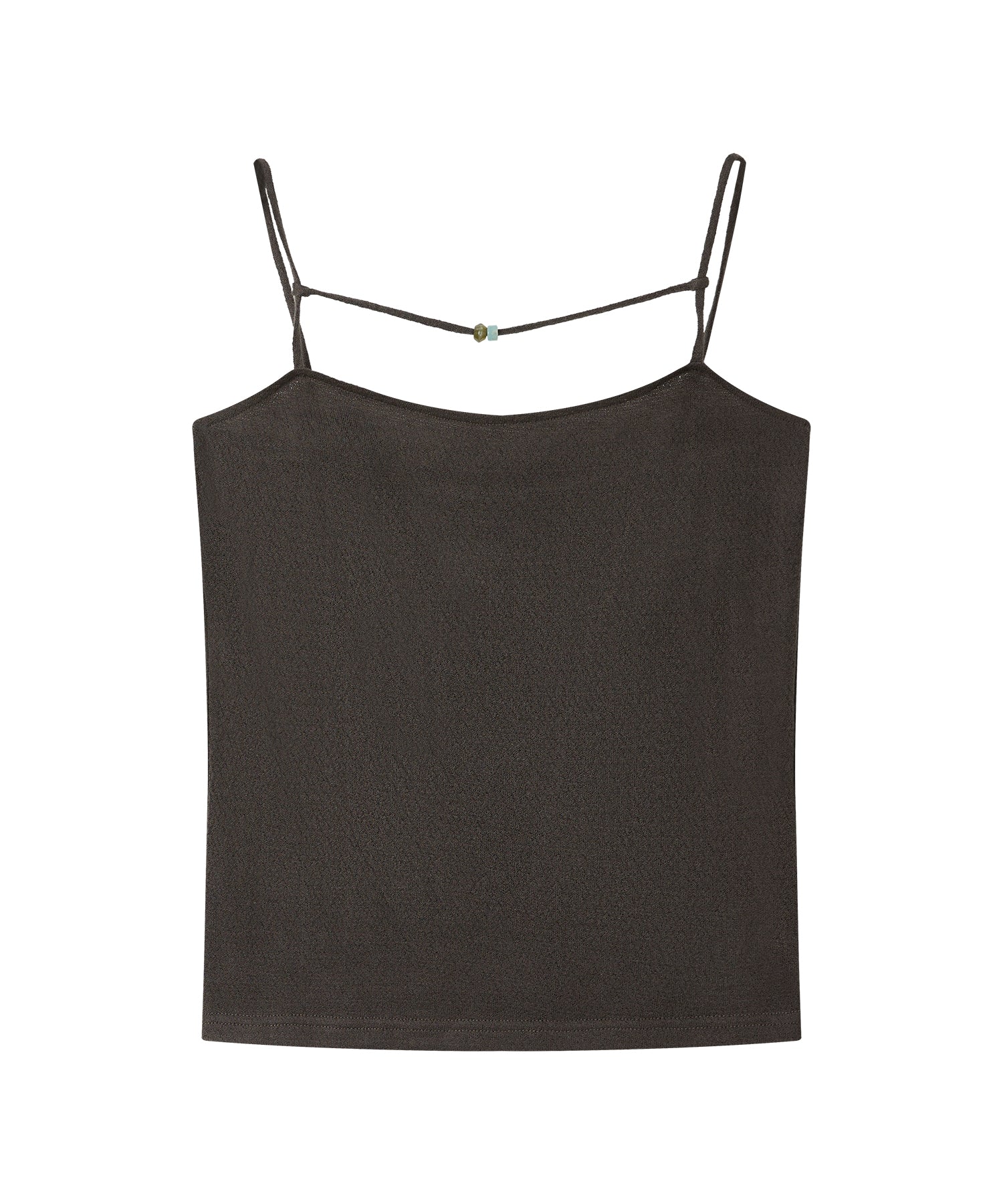「8月中旬～下旬出荷」Wool Silk Beaded Strap Camisole