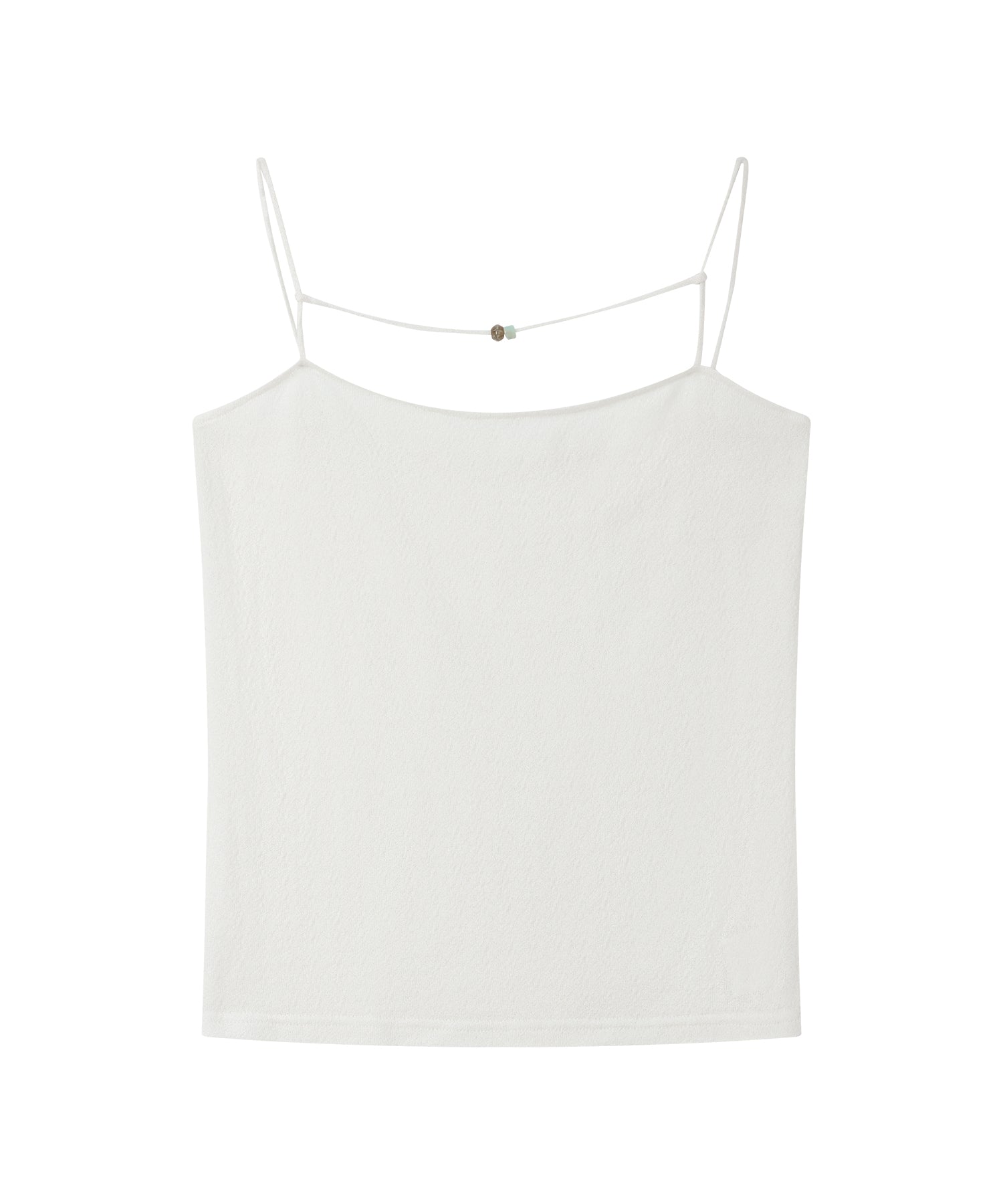 「8月中旬～下旬出荷」Wool Silk Beaded Strap Camisole