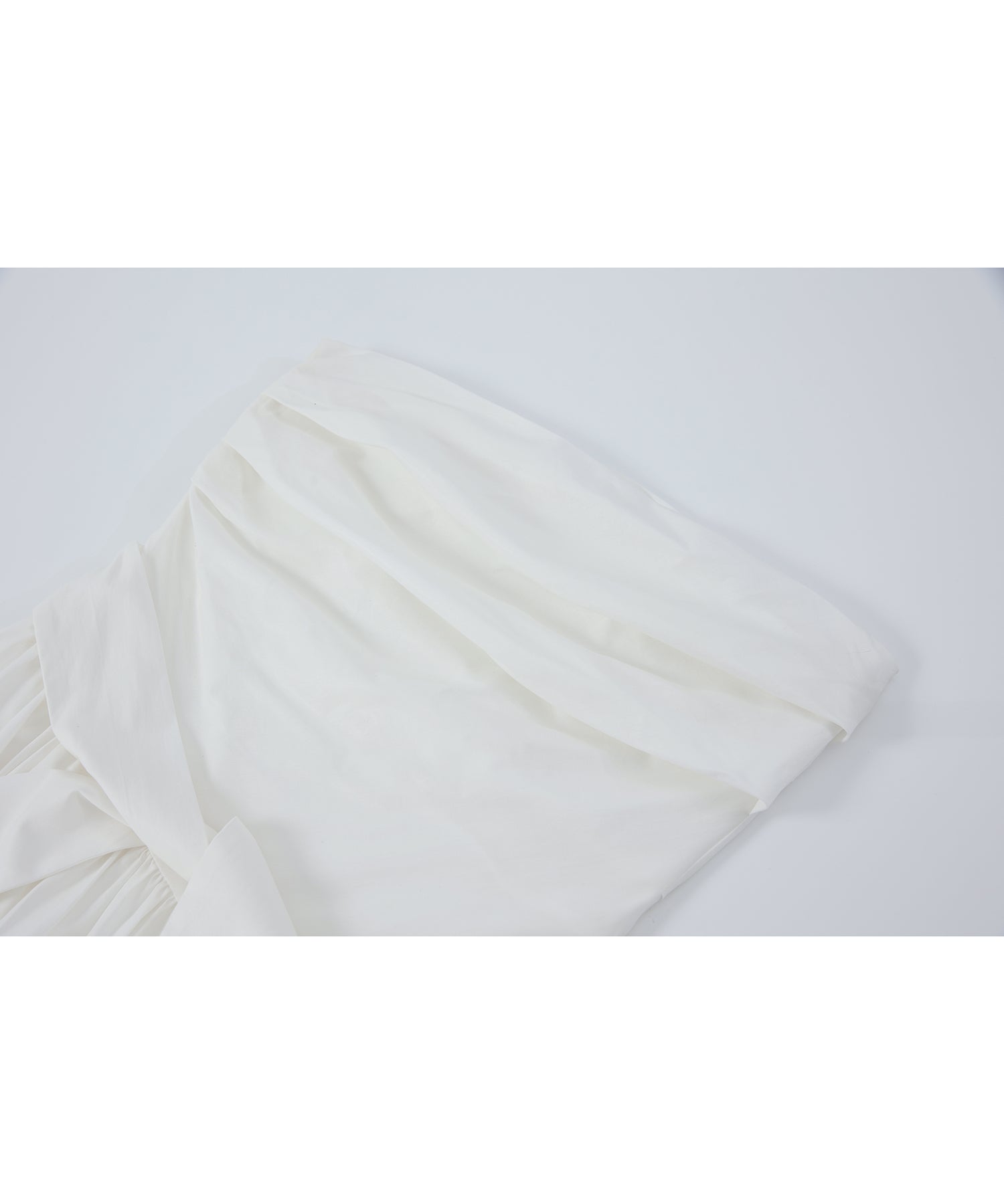 「8月中旬～下旬出荷」Side Tie Draped Strapless Long Dress