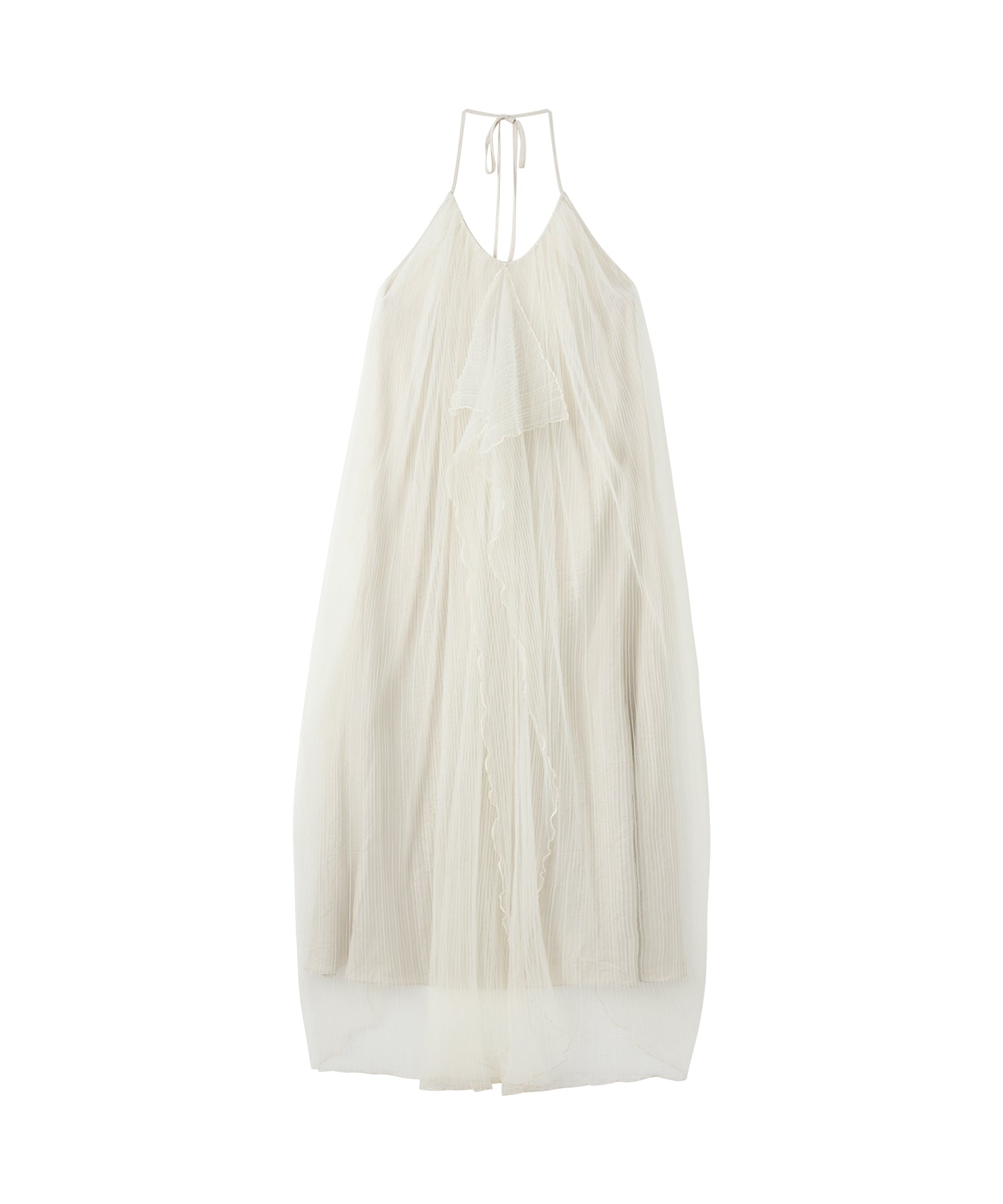 「6月上旬～中旬出荷」Sheer Pleated Cocoon Dress