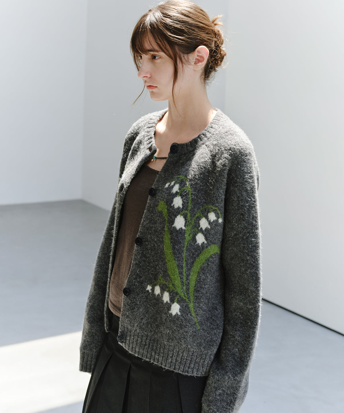 「10月下旬出荷予定」Lily of the Valley Jacquard Knit Cardigan