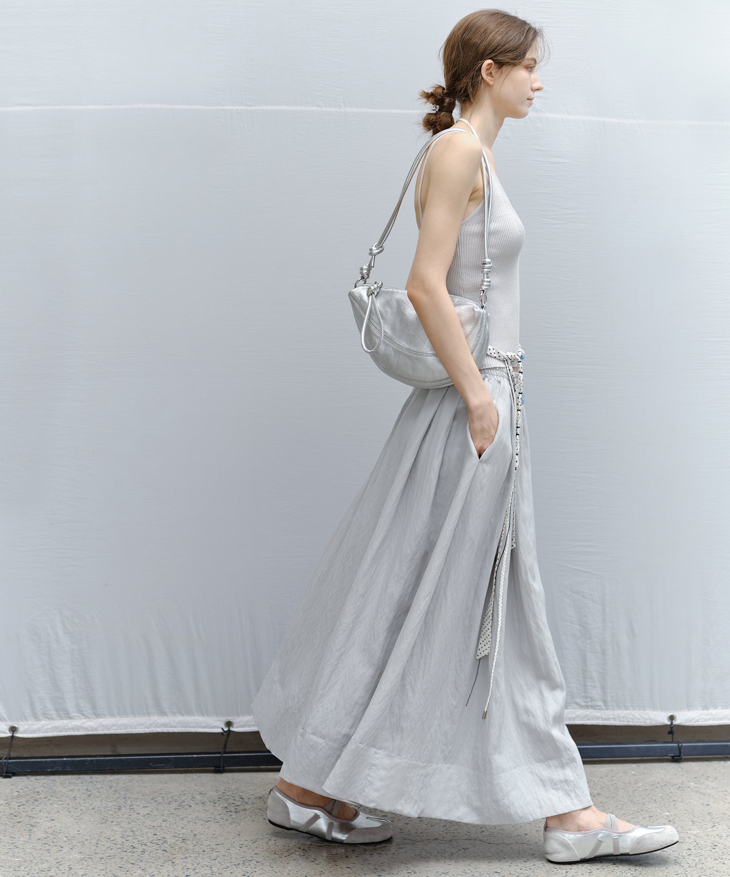 Flared Long Skirt