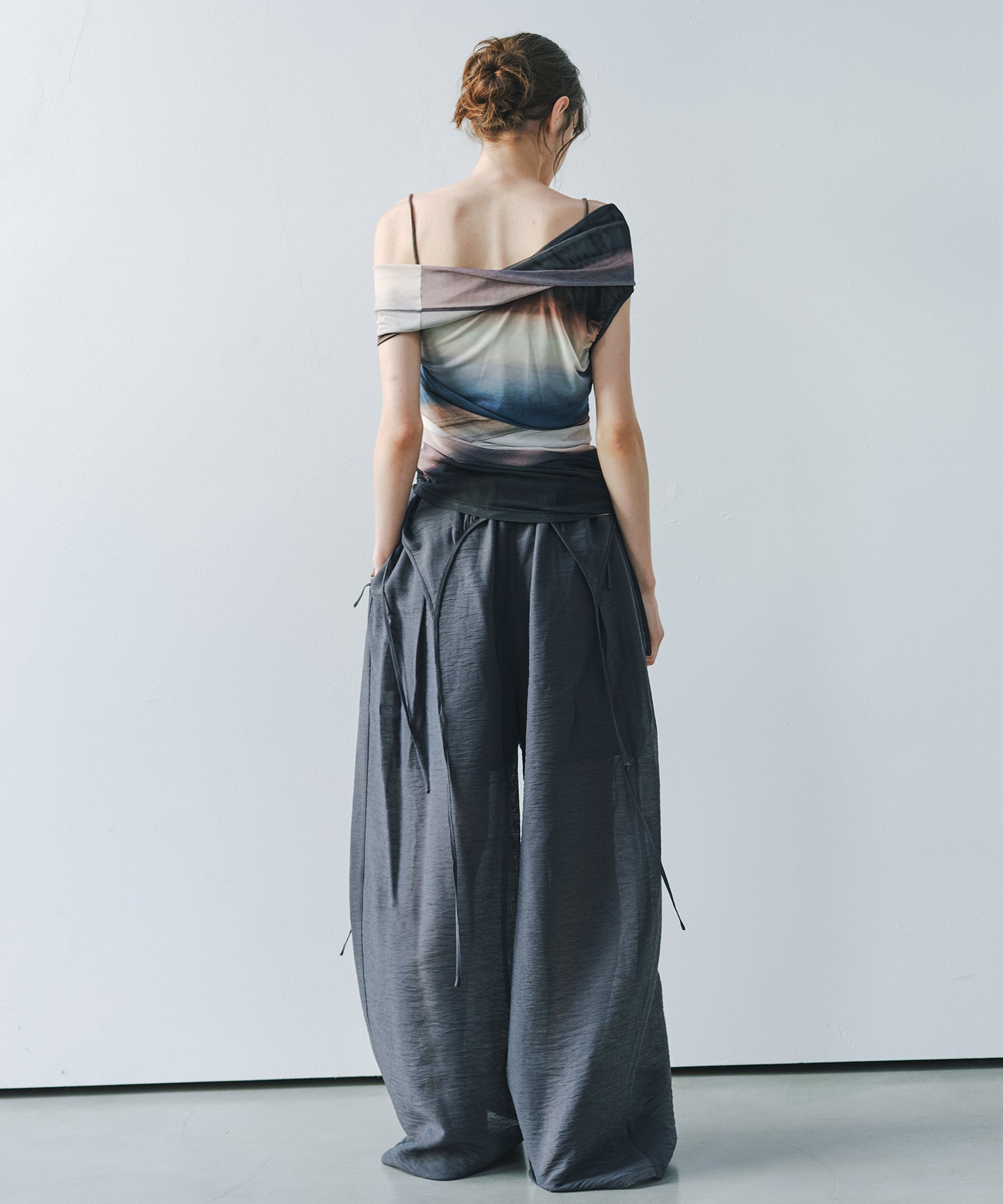 「7月中旬～下旬出荷」Multi-Way Linen Blend Wide Jumpsuit