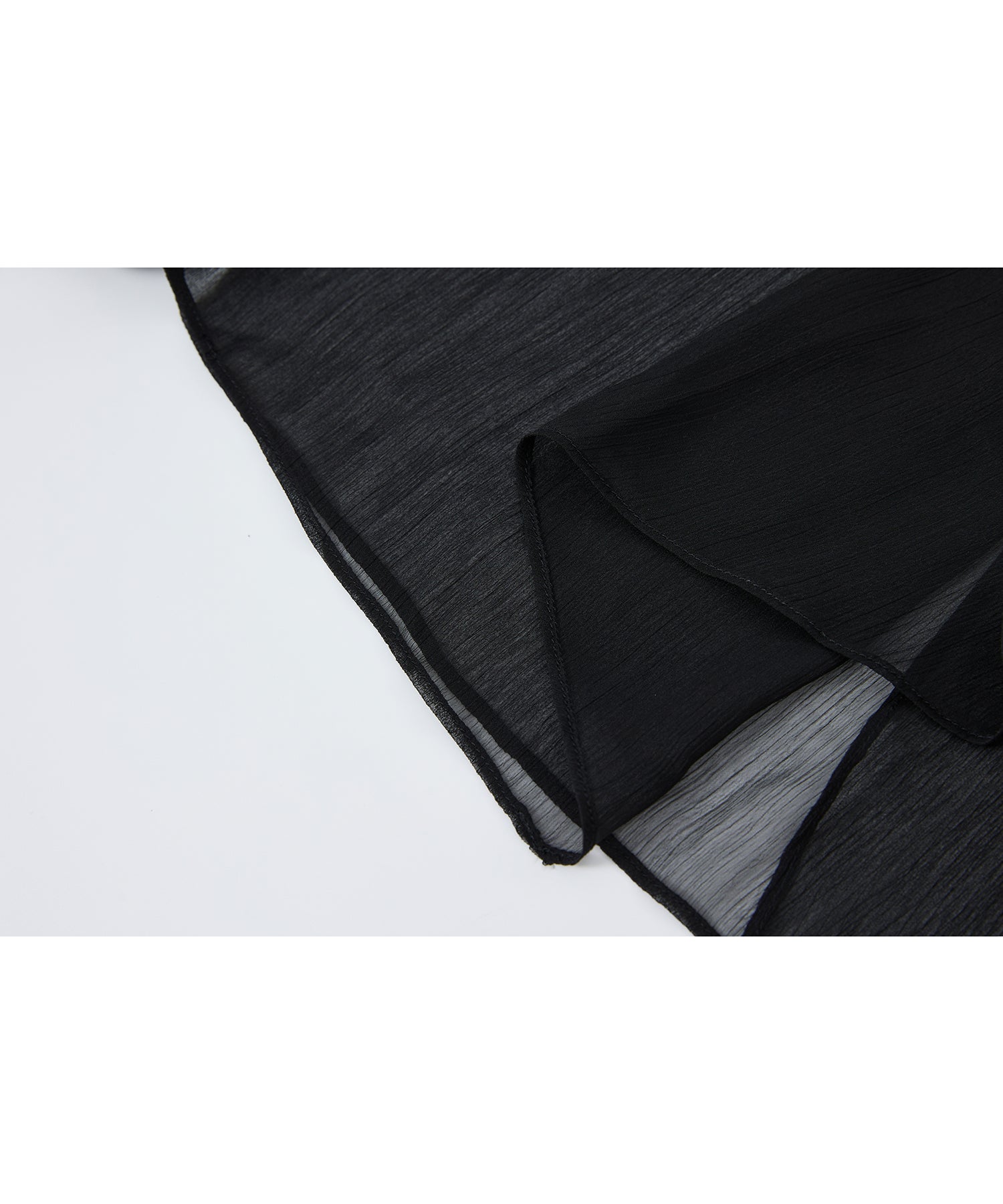 「8月中旬～下旬出荷」Sheer Layered Draped Long Skirt